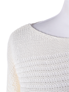 Striktrøje M / Beige / Kvinde
