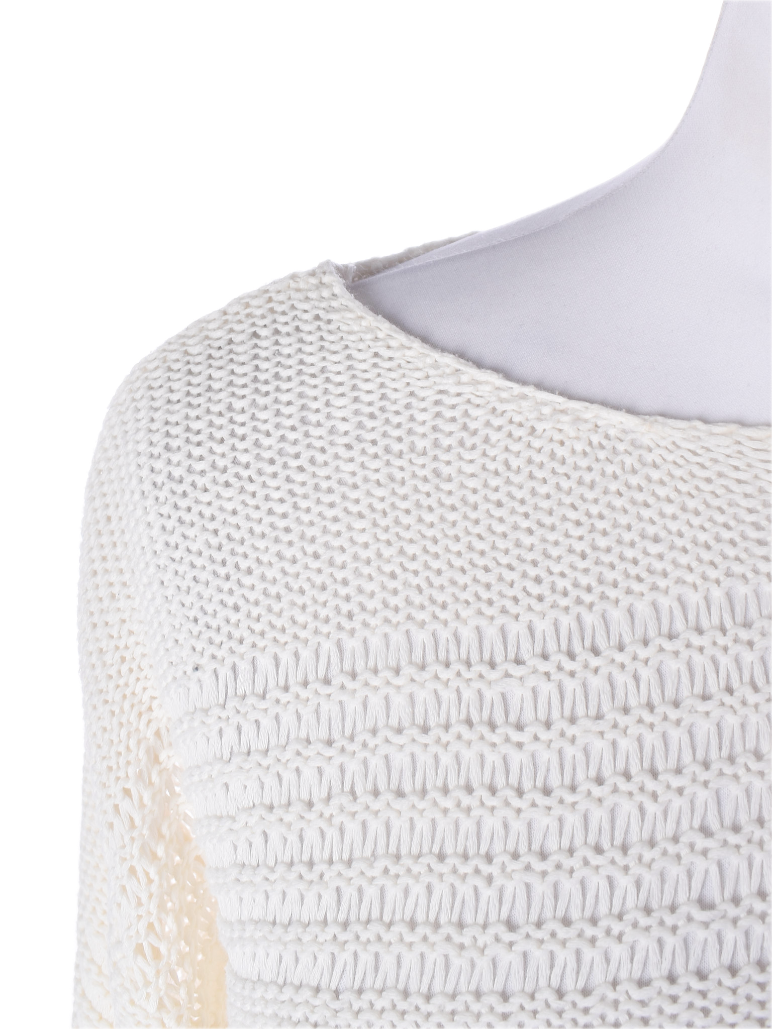 Striktrøje M / Beige / Kvinde