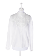 Bomulds Bluse S / Hvid / Kvinde