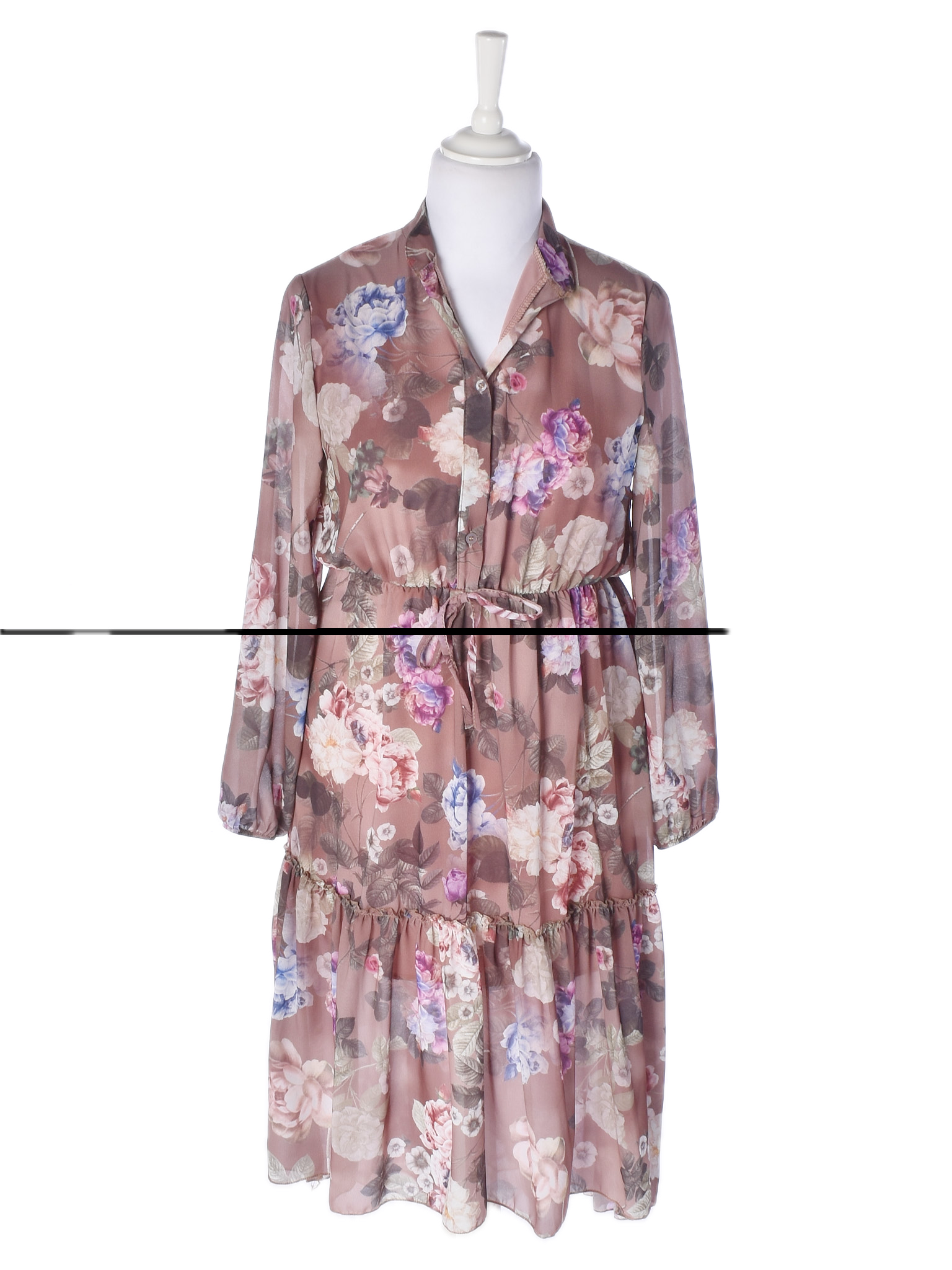 Kjole L / Blomstret / Kvinde