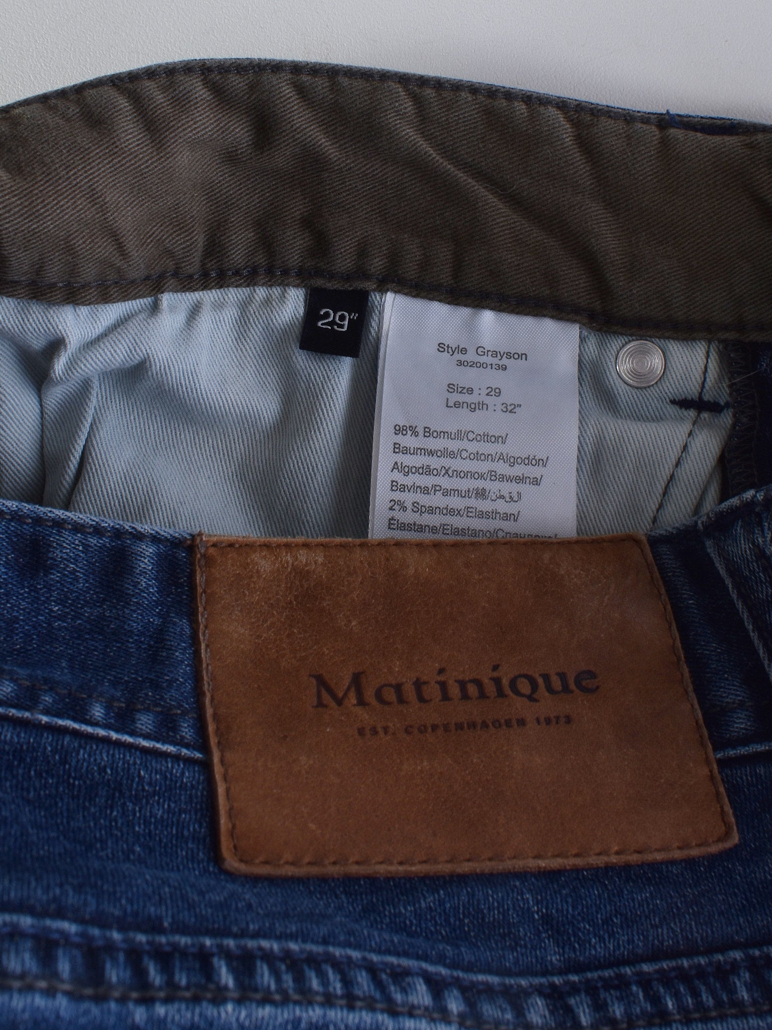 Jeans W29 / Blå / Mand