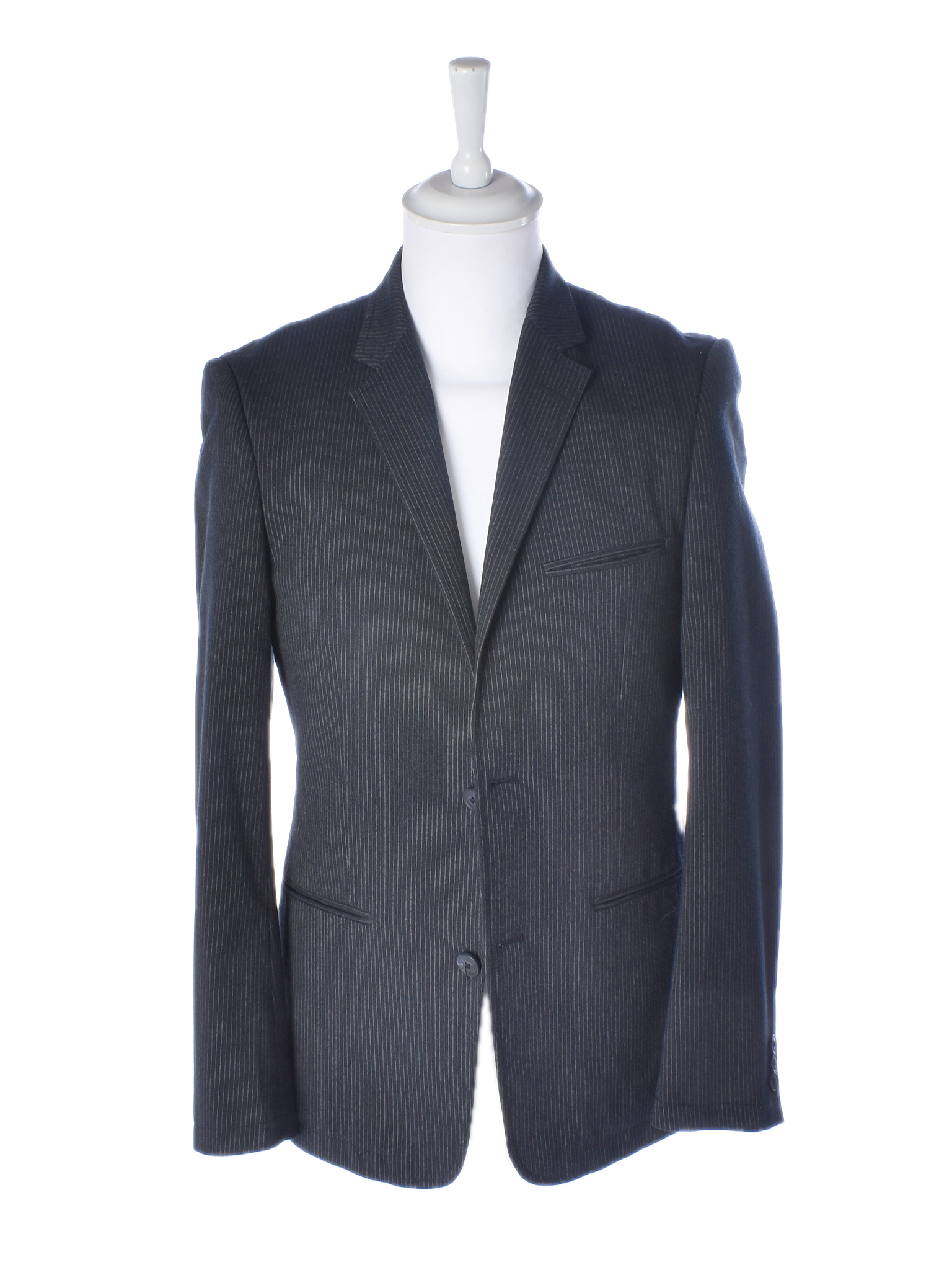 Bomulds Blazer 46 / Sort / Mand