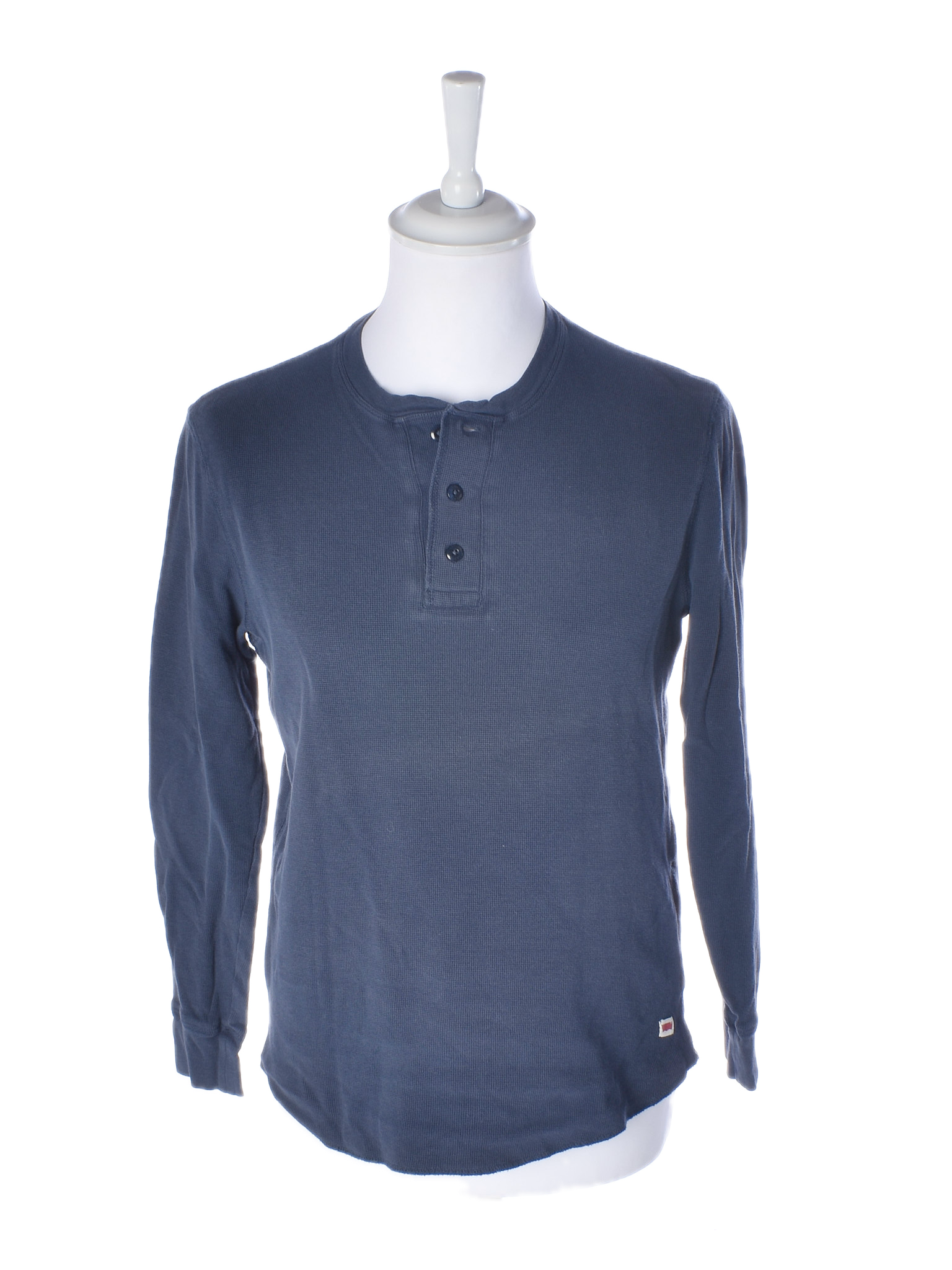 Bomulds Bluse M / Blå / Mand