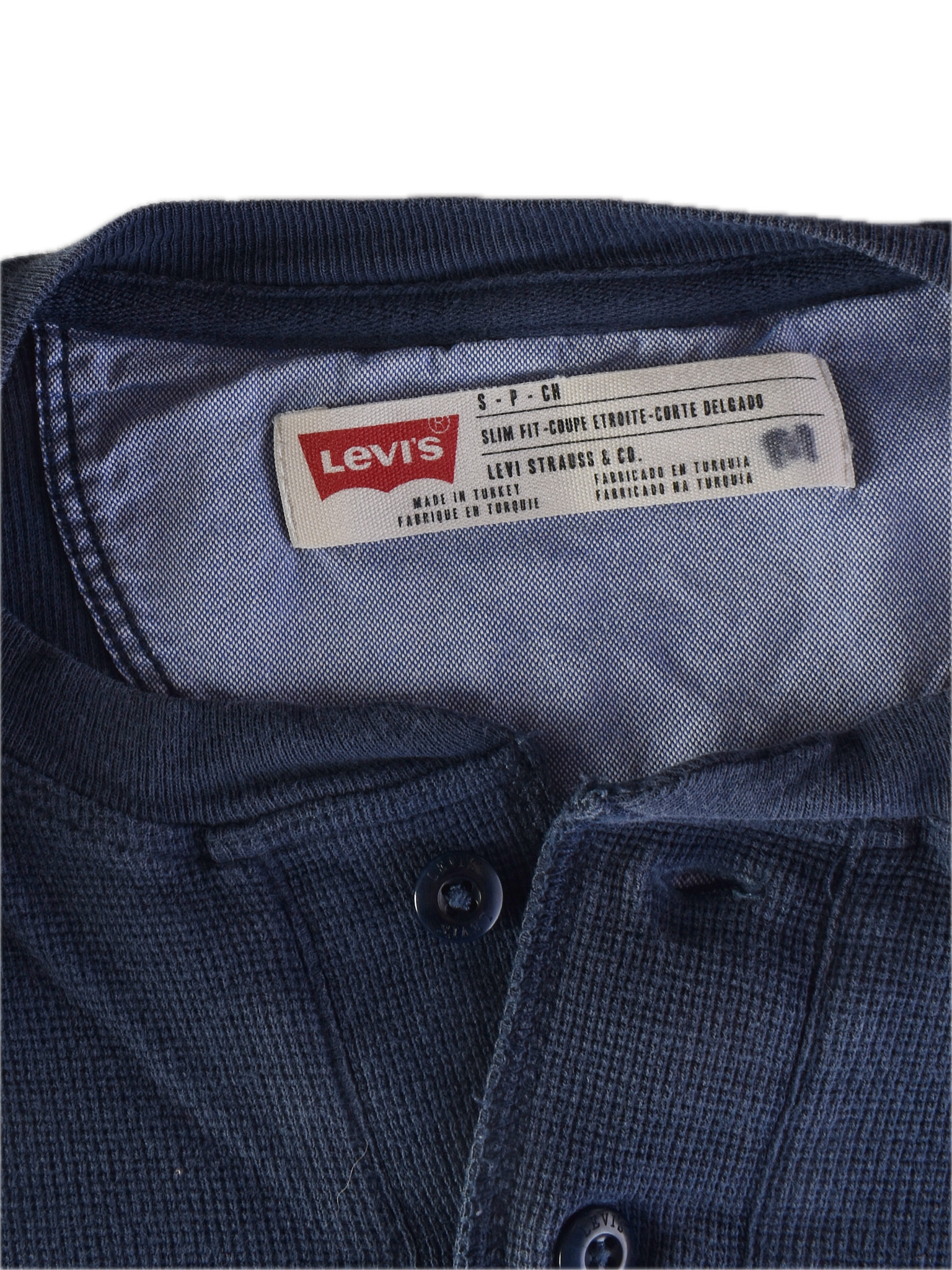 Bomulds Bluse M / Blå / Mand