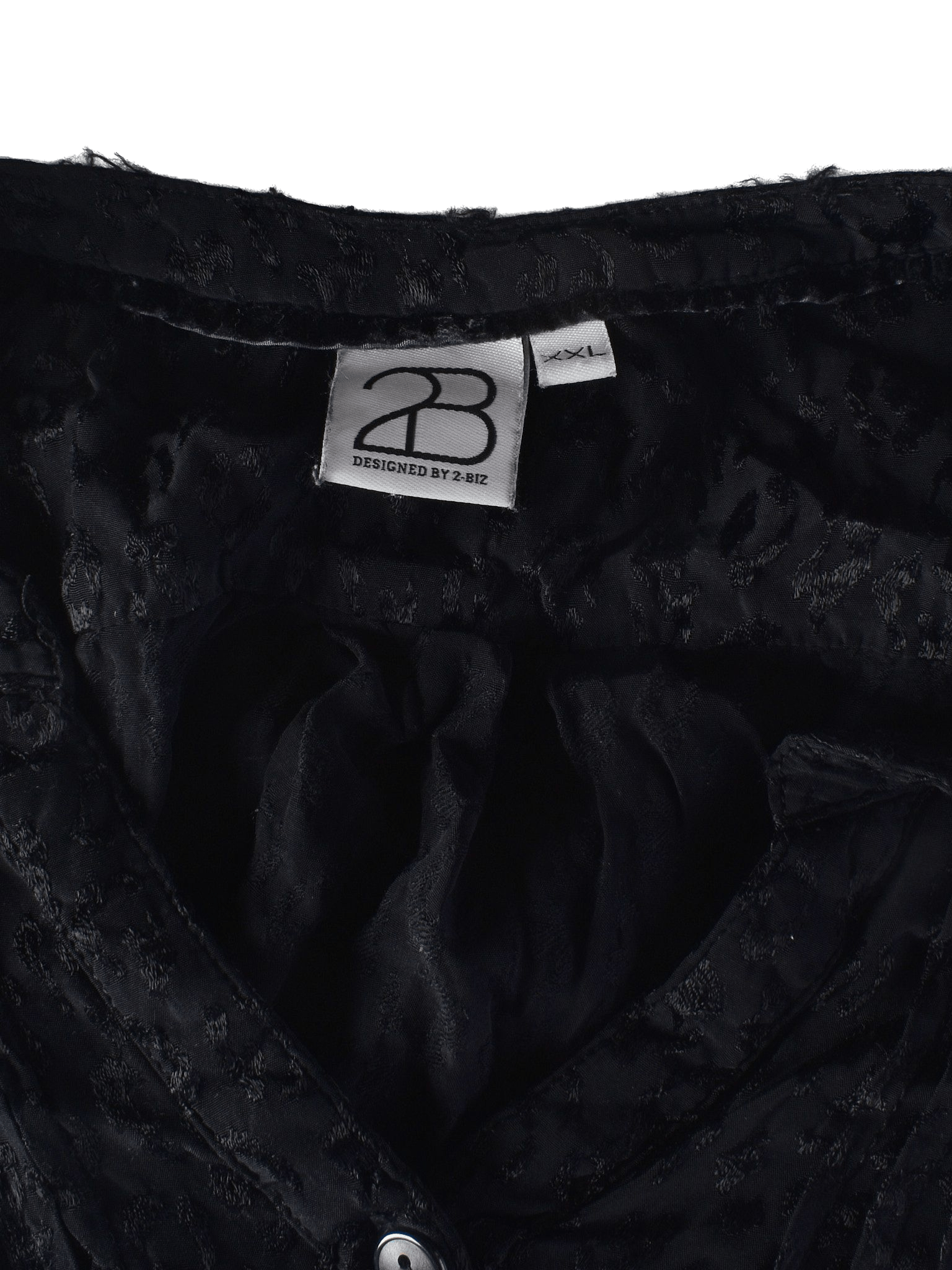 2-Biz Bluse - XXL / Sort / Kvinde - SassyLAB Secondhand