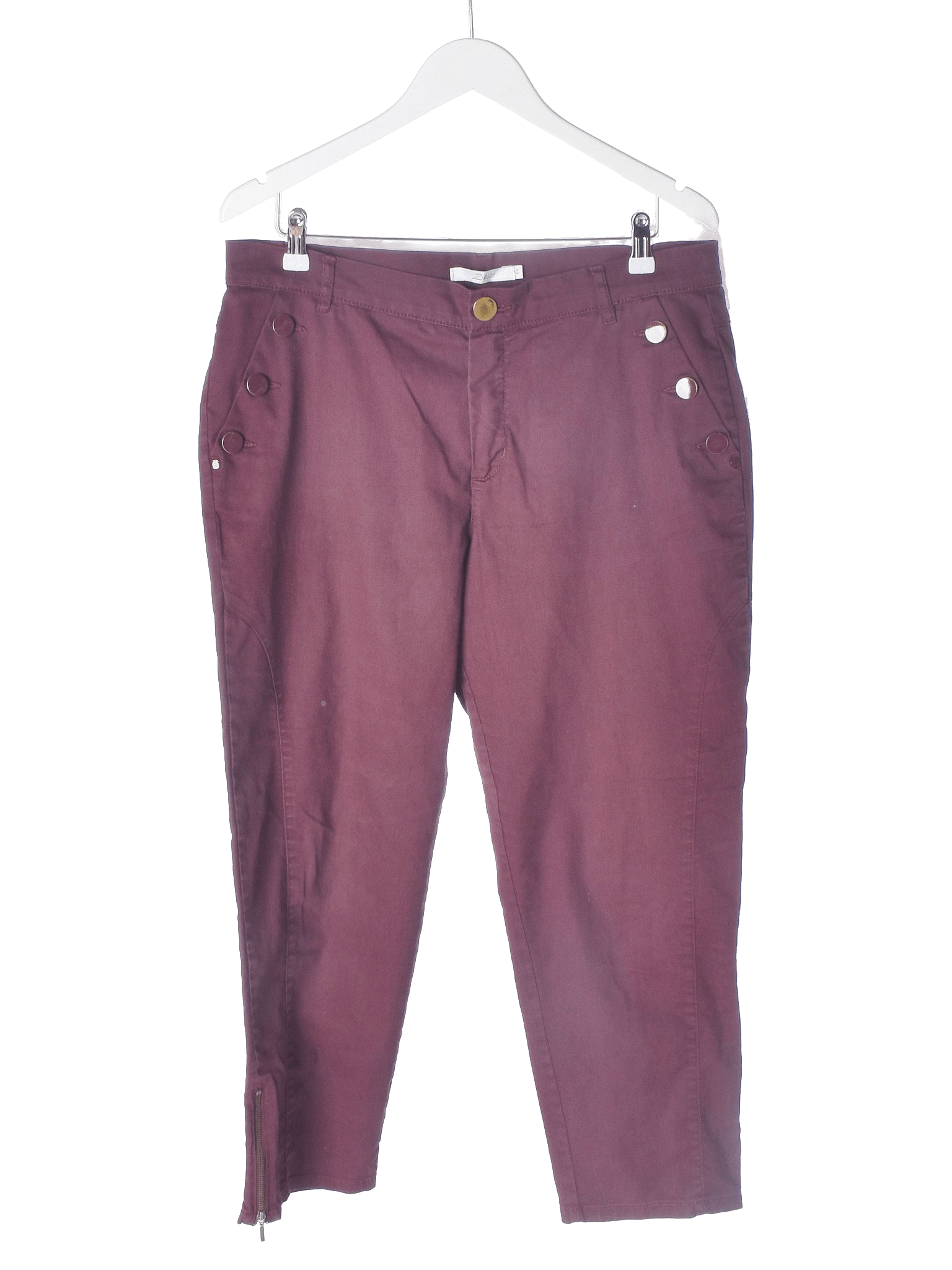 2-Biz Jeans - 45 / Bordeaux / Kvinde - SassyLAB Secondhand
