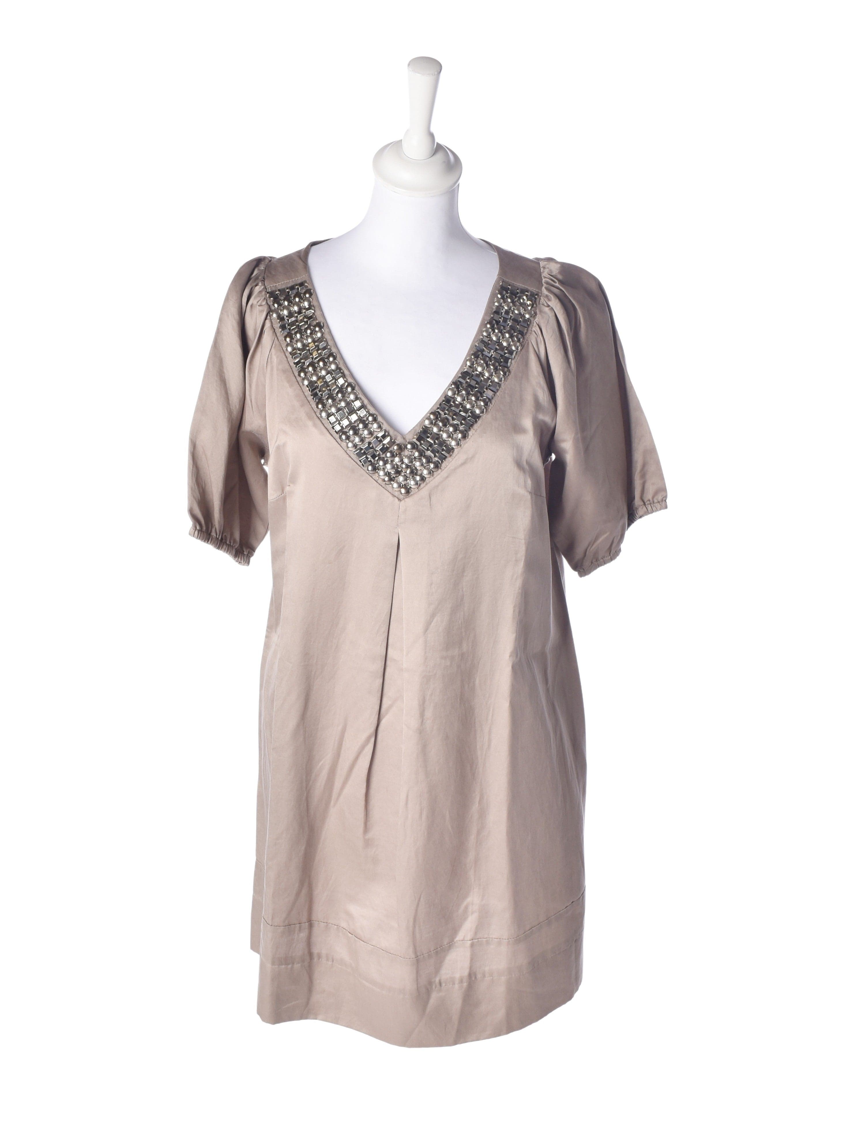 2-Biz Kjole - M / Beige / Kvinde - SassyLAB Secondhand