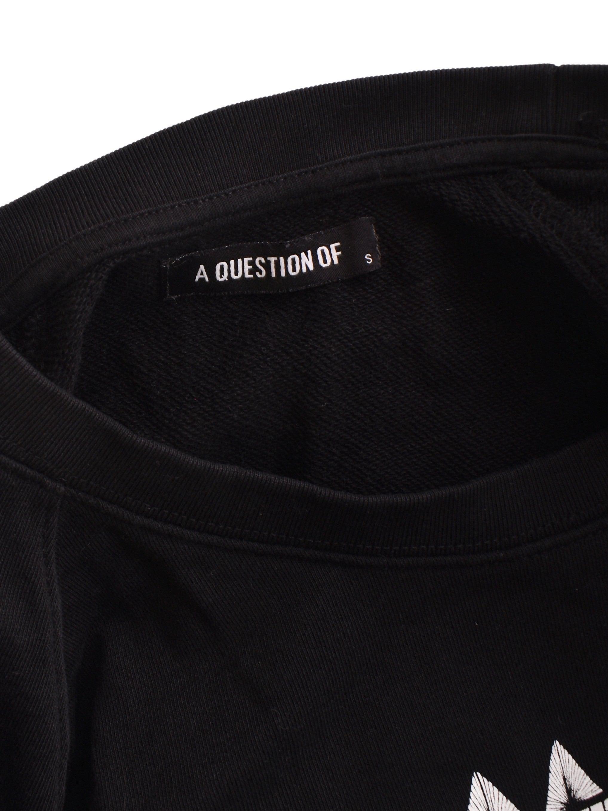 A Question Of Sweatshirt - S / Sort / Kvinde - SassyLAB Secondhand