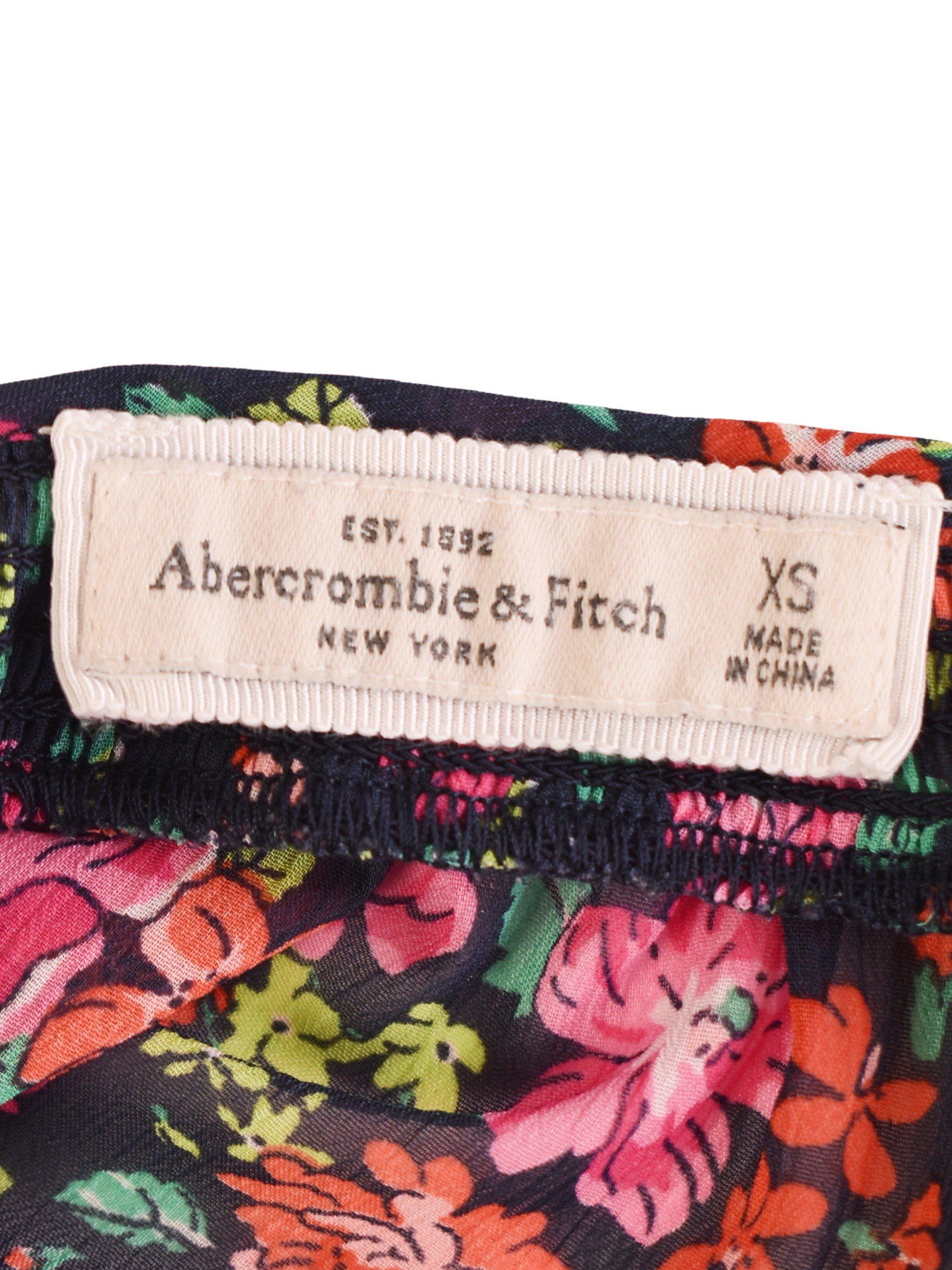 Abercrombie & Fitch Bluse - XS / Blomstret / Kvinde - SassyLAB Secondhand