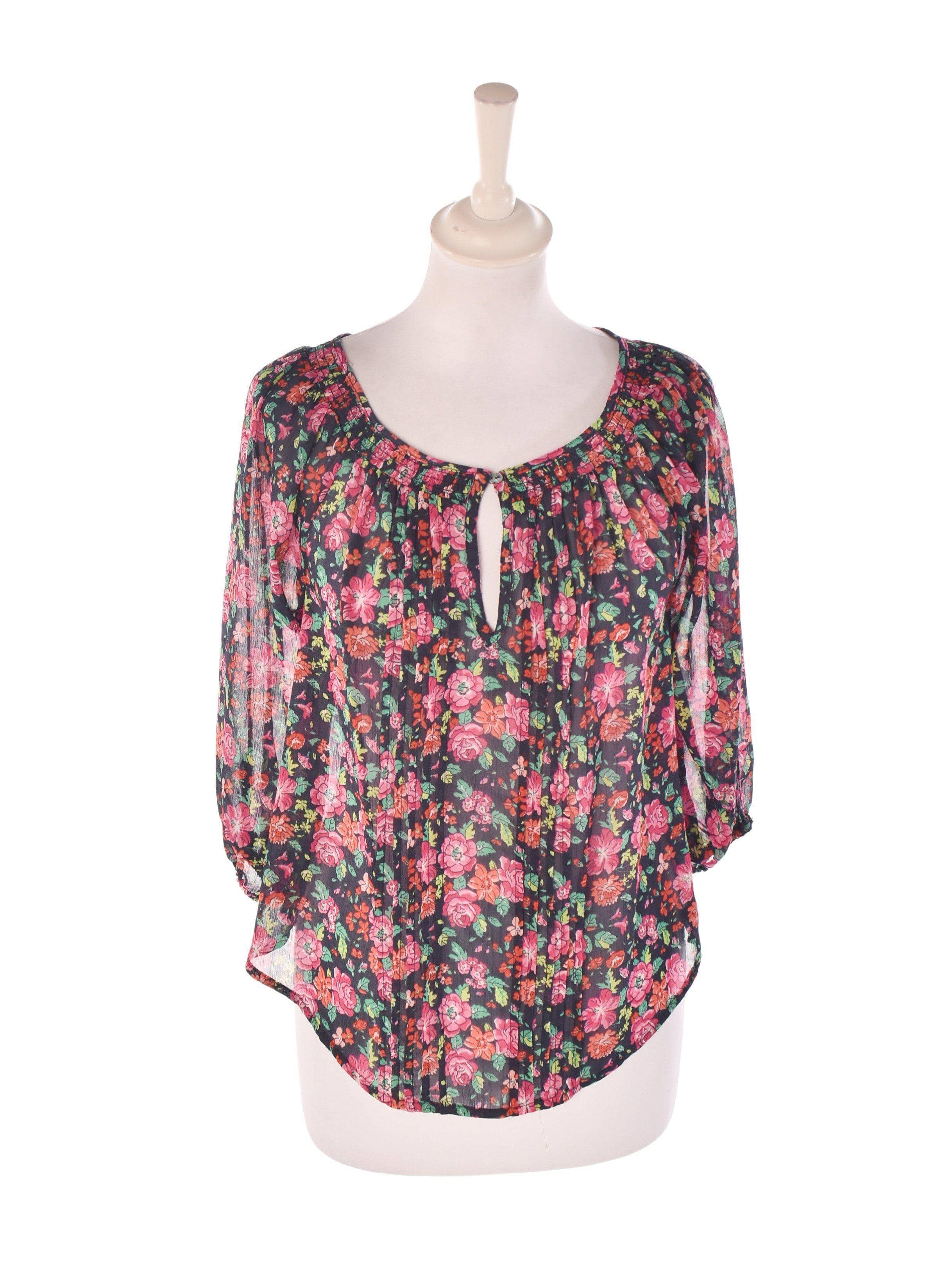 Abercrombie & Fitch Bluse - XS / Blomstret / Kvinde - SassyLAB Secondhand