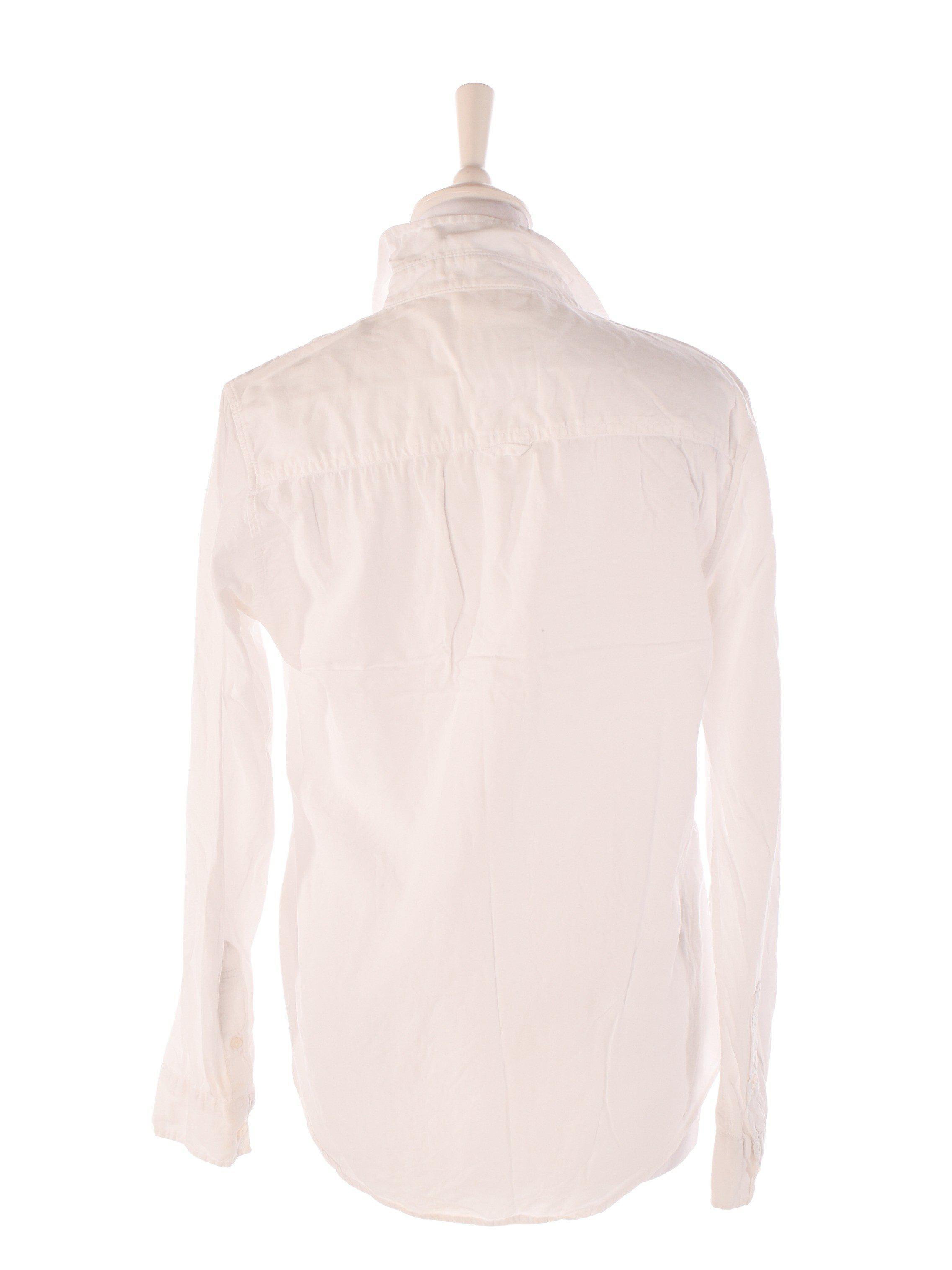 Abercrombie & Fitch Skjorte - S / Hvid / Kvinde - SassyLAB Secondhand