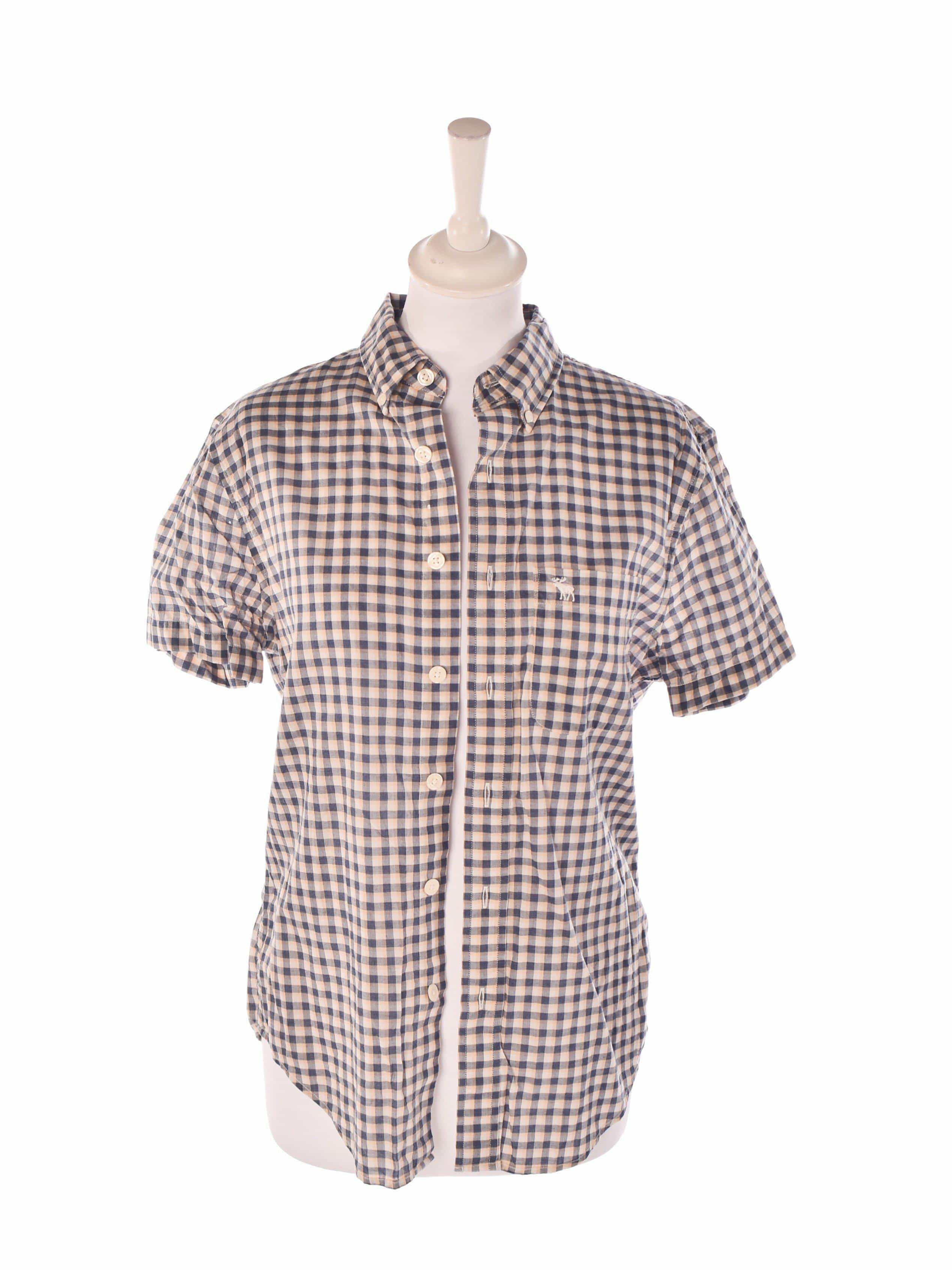 Abercrombie & Fitch Skjorte - XS / Blå / Kvinde - SassyLAB Secondhand