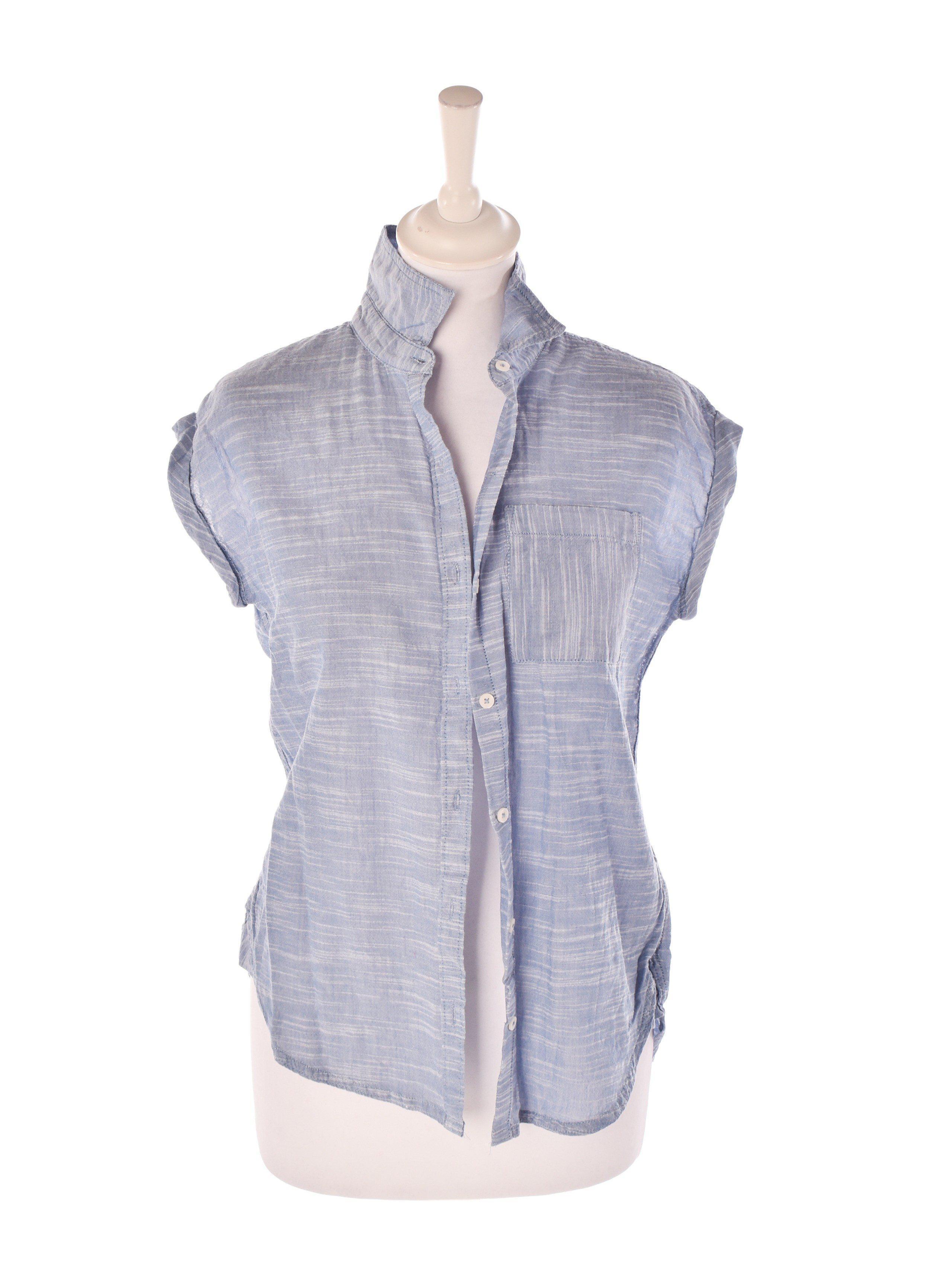 Abercrombie & Fitch Skjorte - XS / Blå / Kvinde - SassyLAB Secondhand