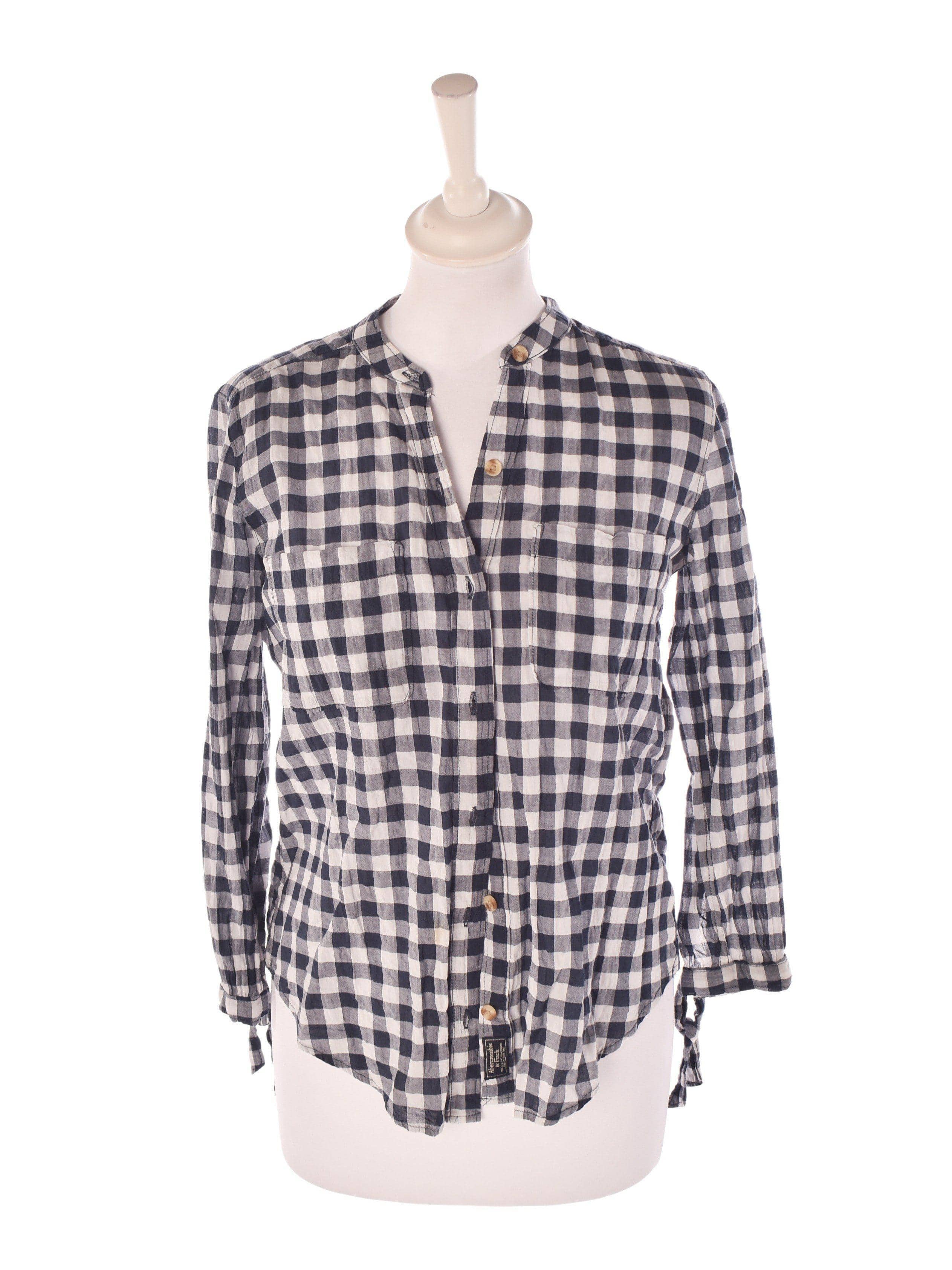 Abercrombie & Fitch Skjorte - XS / Grå / Kvinde - SassyLAB Secondhand