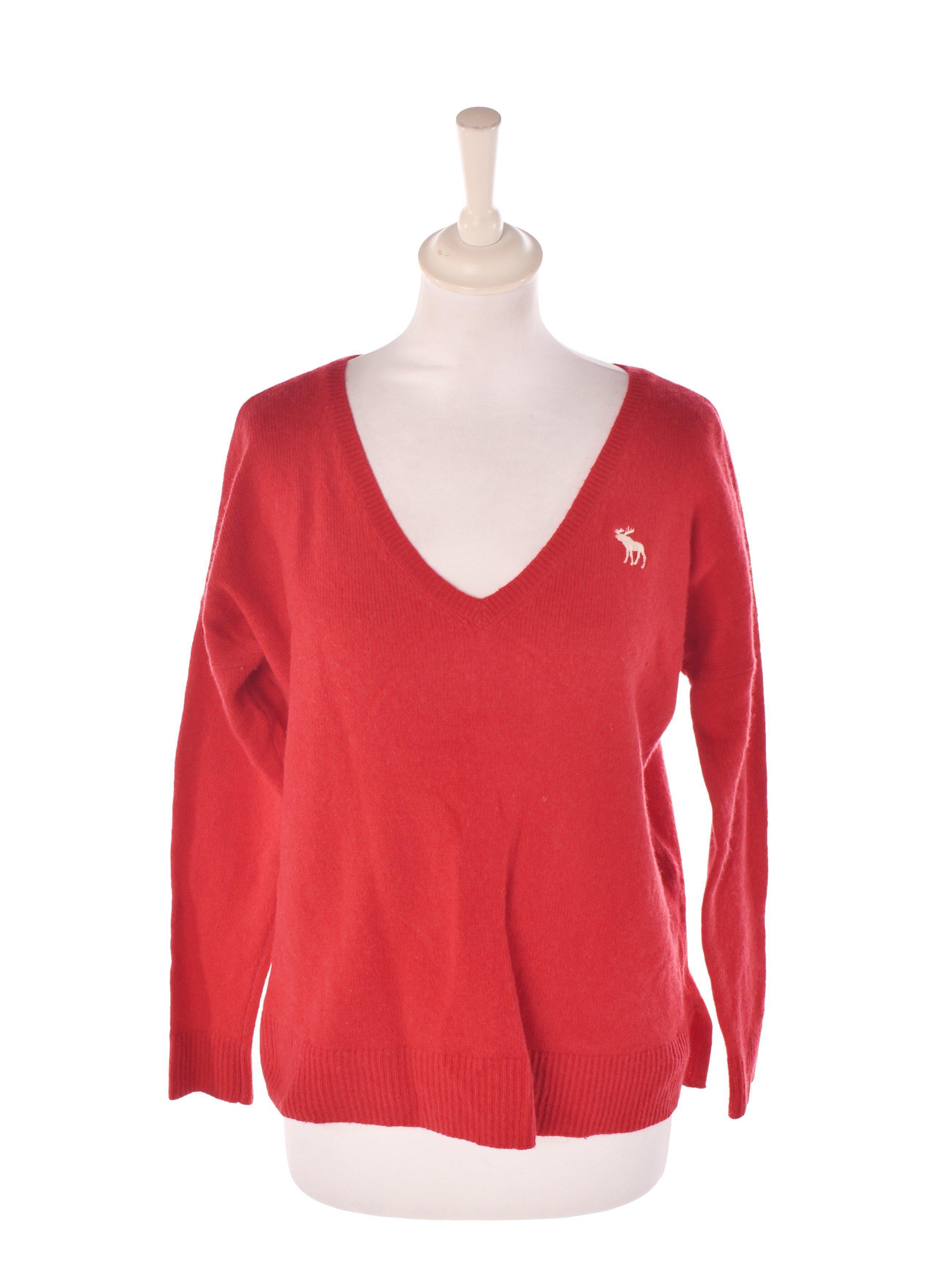 Abercrombie & Fitch Strik - S / Rød / Kvinde - SassyLAB Secondhand