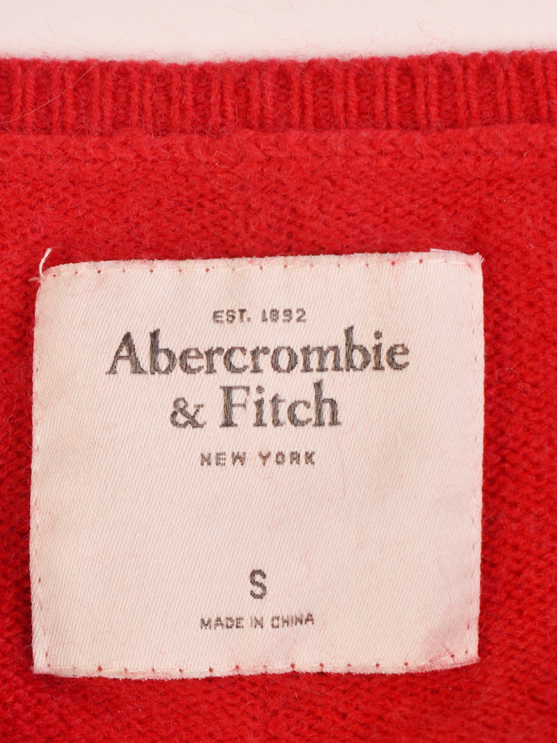 Abercrombie & Fitch Strik - S / Rød / Kvinde - SassyLAB Secondhand