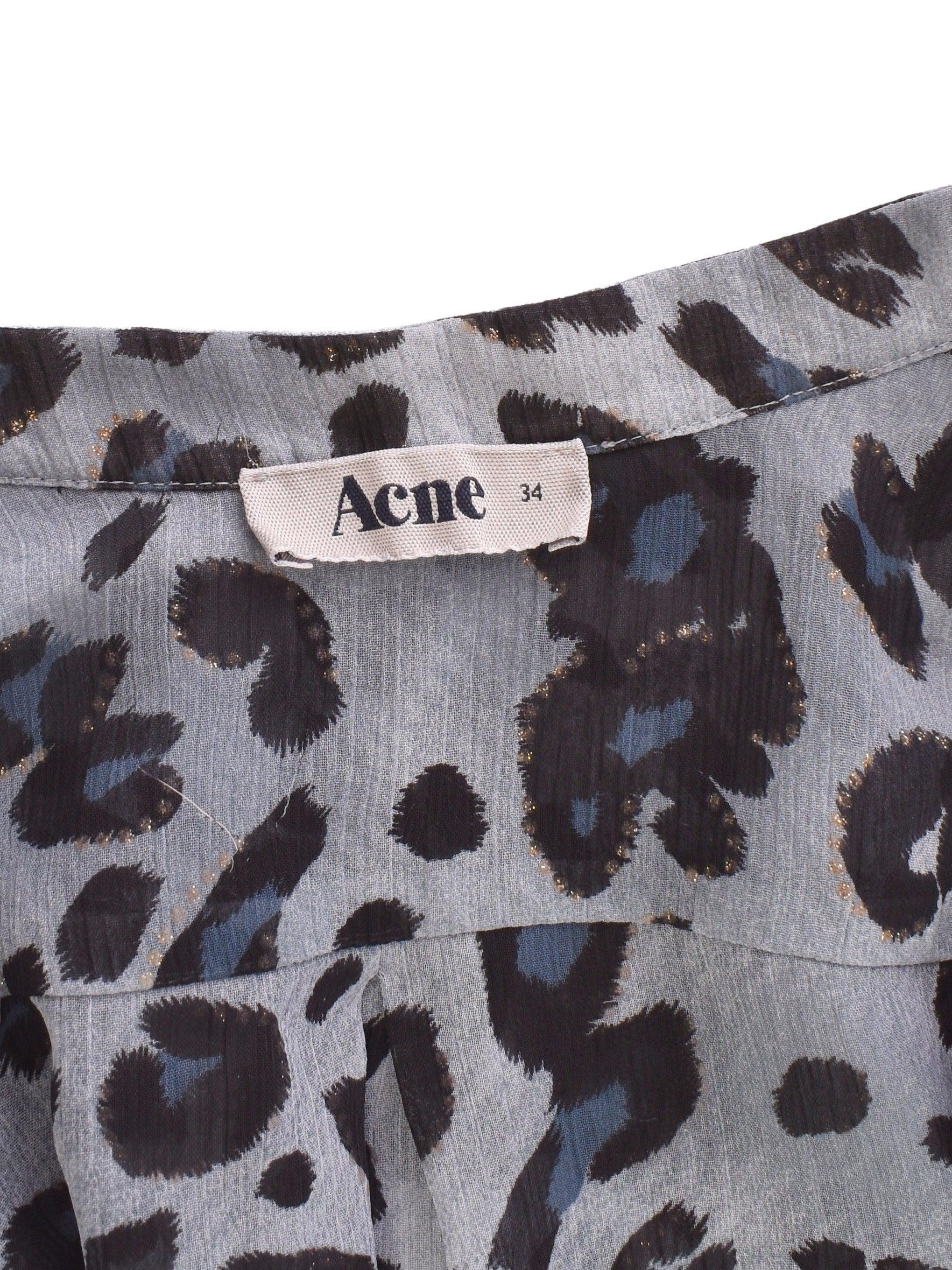 Acne Skjorte - 34 / Blå / Kvinde - SassyLAB Secondhand