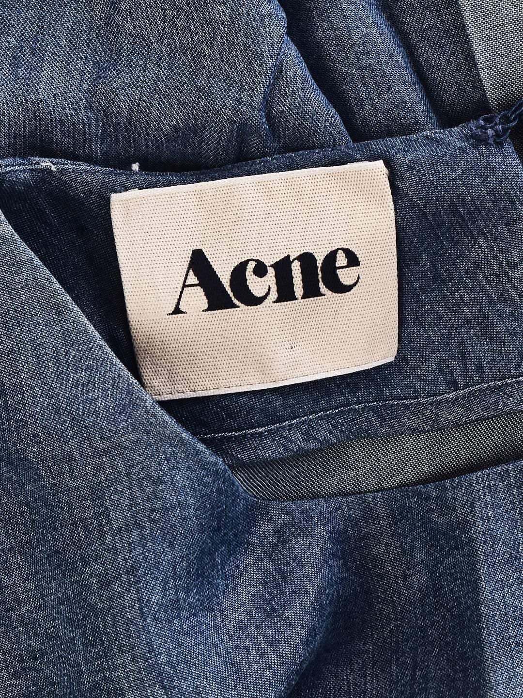 Acne Studios Kjole - 38 / Blå / Kvinde - SassyLAB Secondhand