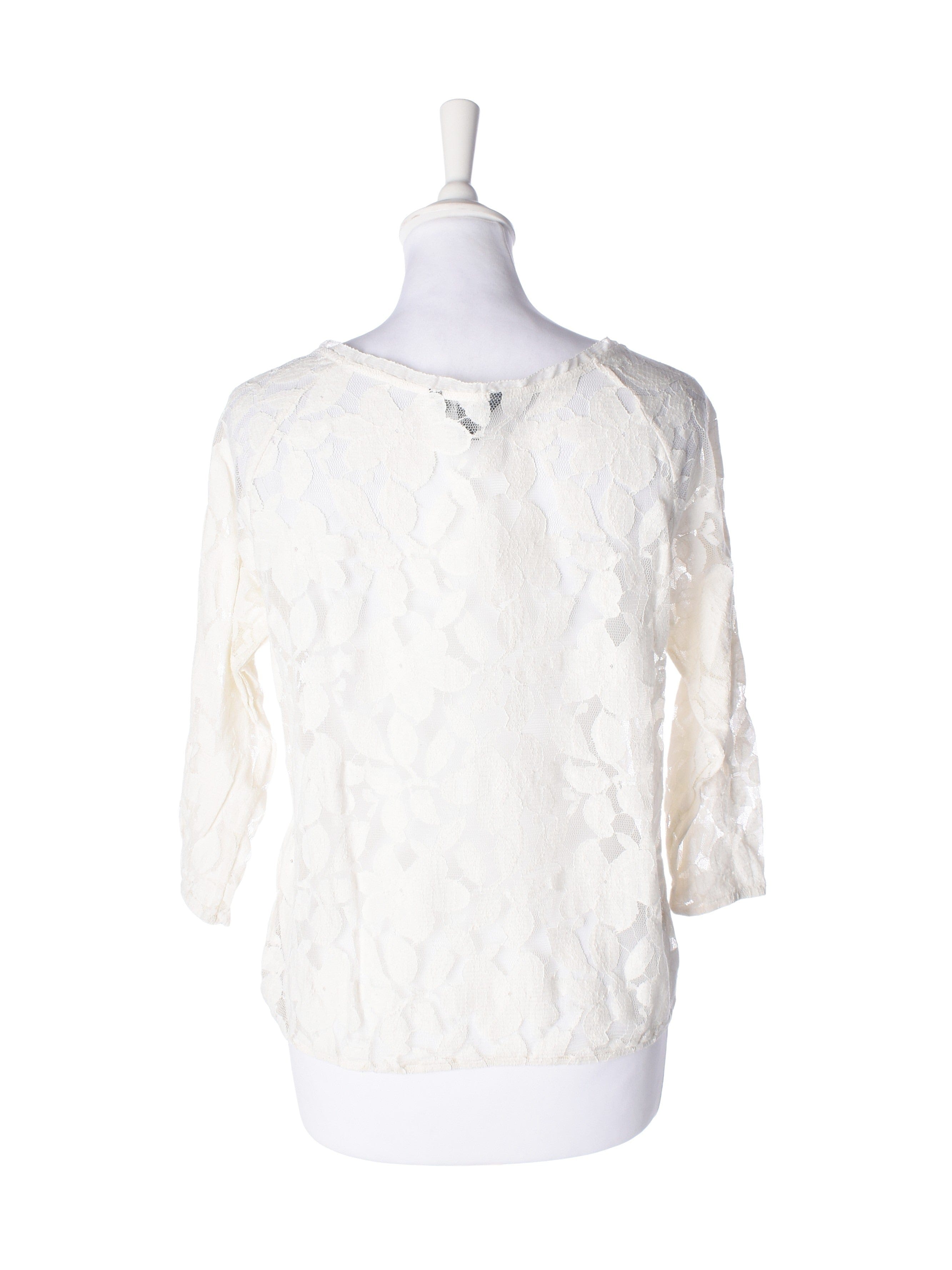 American Eagle Outfitters Bluse - M / Hvid / Kvinde - SassyLAB Secondhand