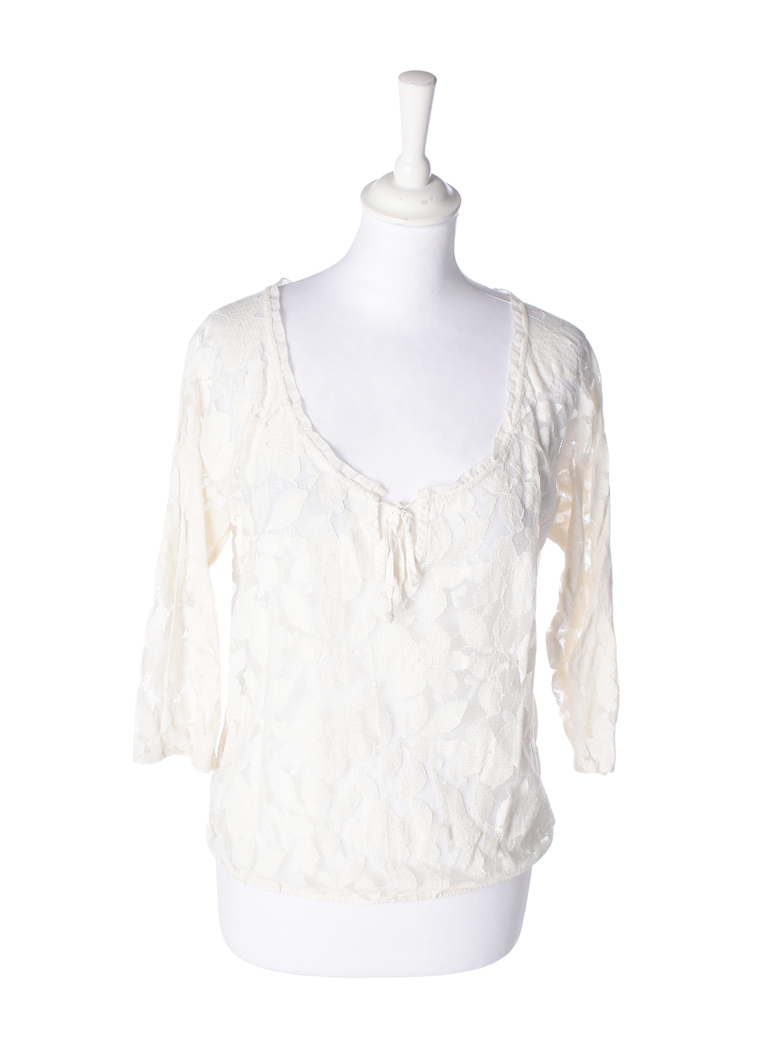 American Eagle Outfitters Bluse - M / Hvid / Kvinde - SassyLAB Secondhand