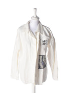 ArtFusion Skjorte - M / Hvid / Kvinde - SassyLAB Secondhand