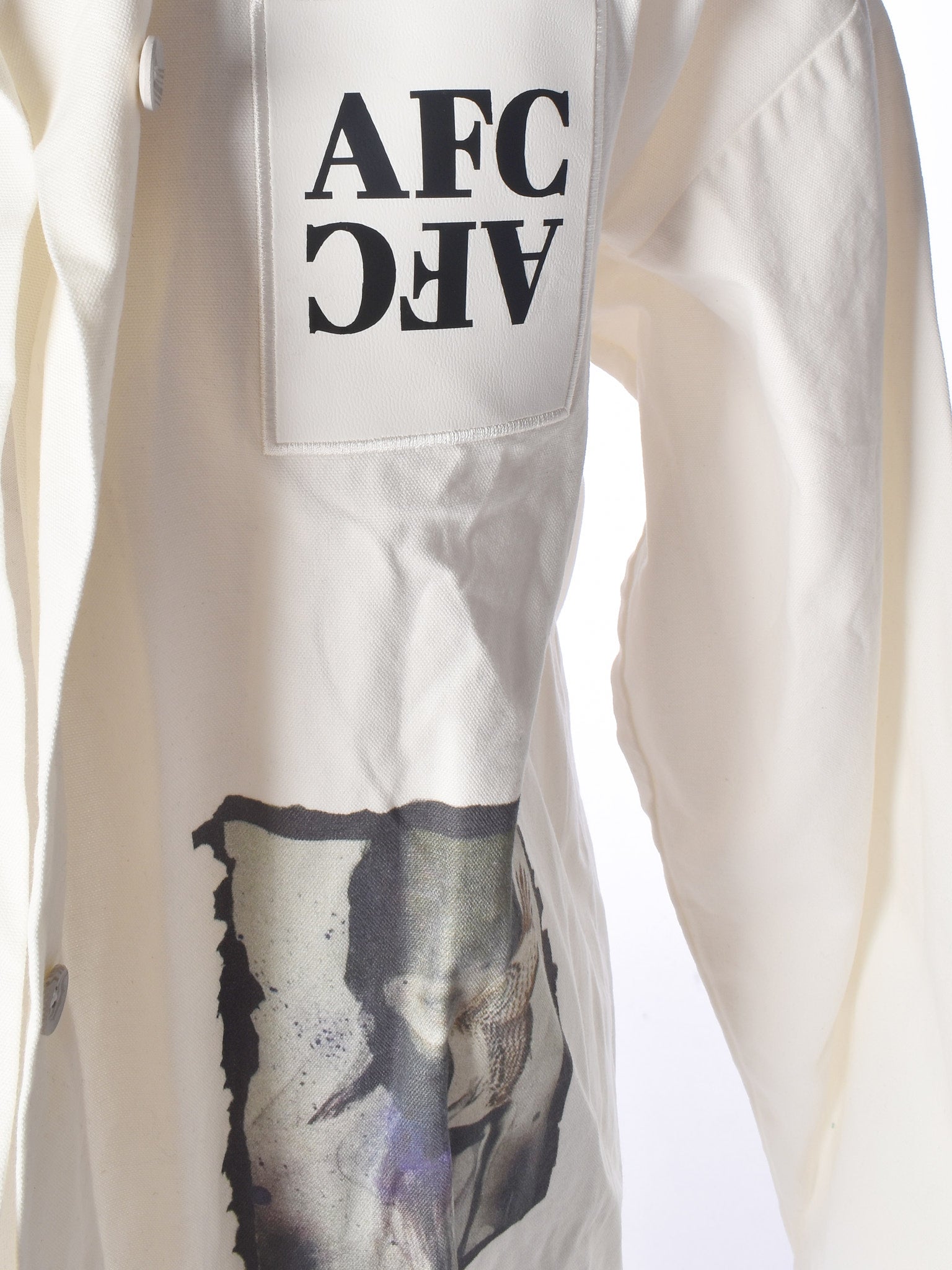 ArtFusion Skjorte - M / Hvid / Kvinde - SassyLAB Secondhand