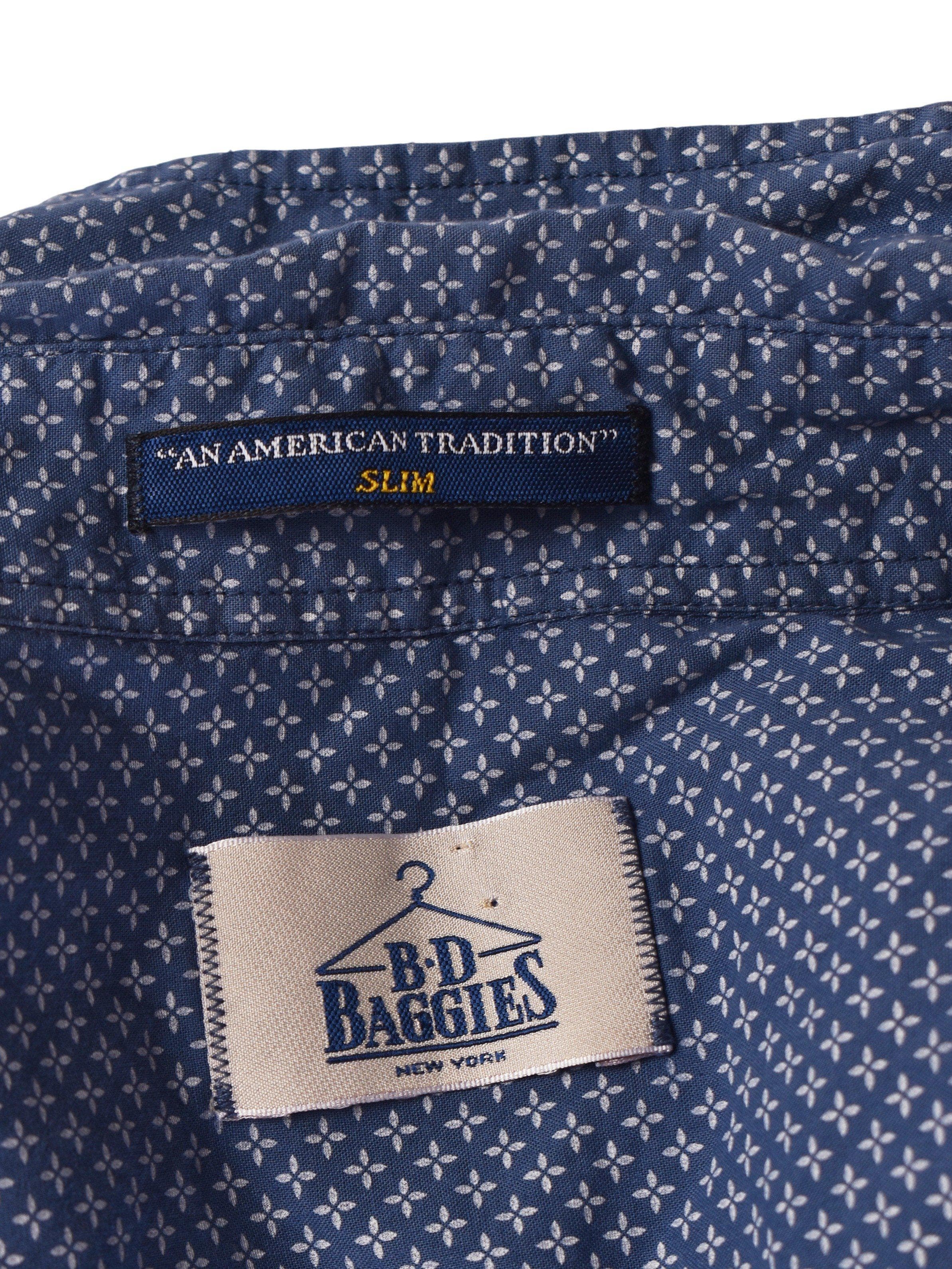 B.D. Baggies Skjorte - XL / Blå / Mand - SassyLAB Secondhand