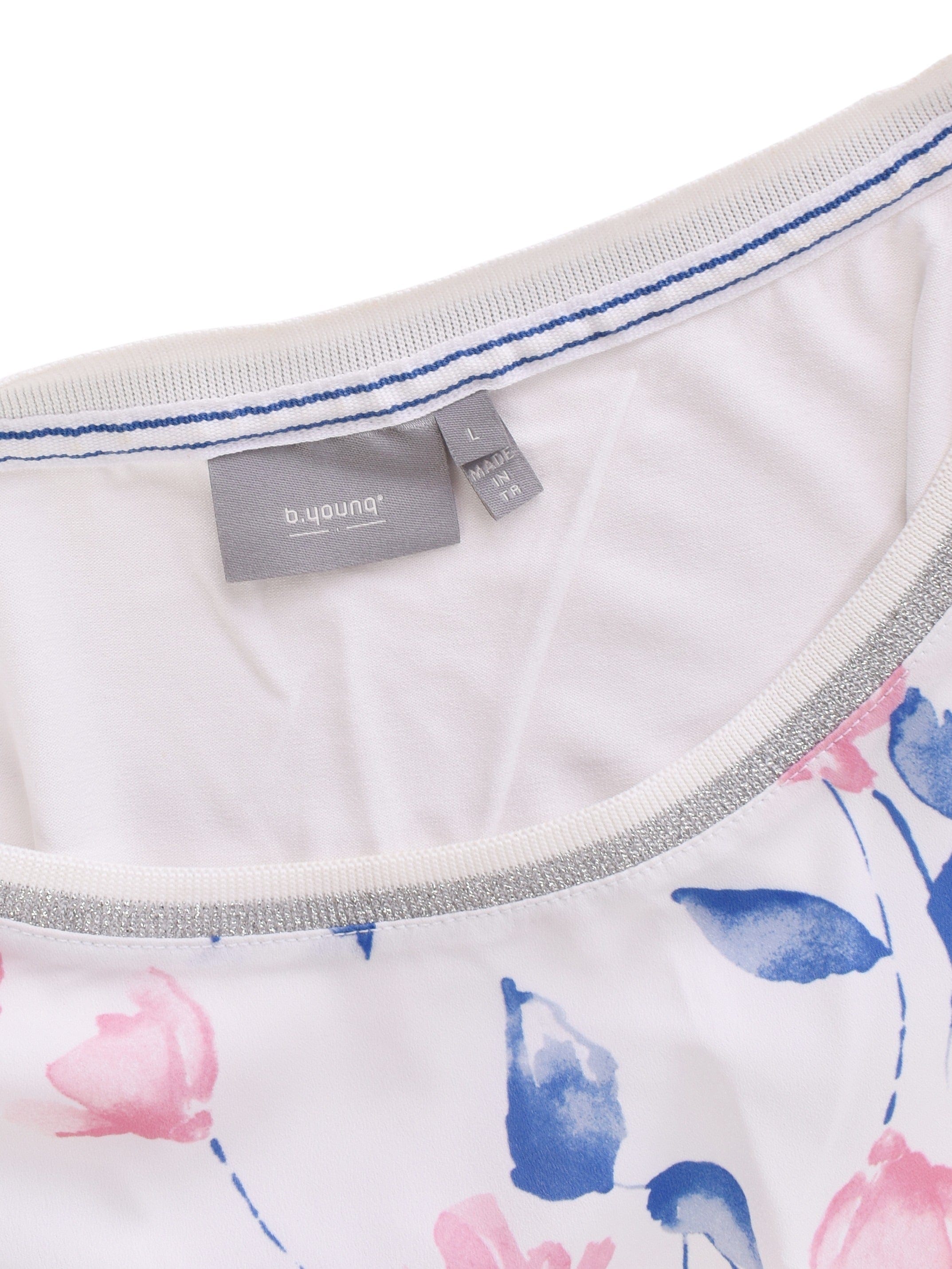 B.Young T-Shirt - L / Blomstret / Kvinde - SassyLAB Secondhand