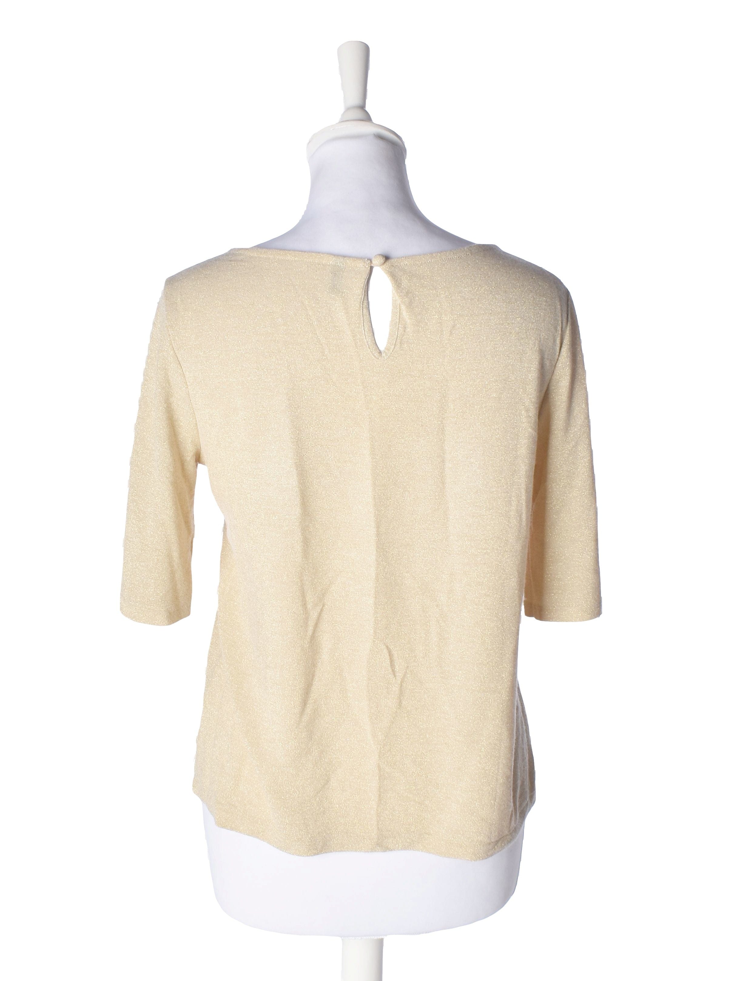 Benetton Bluse - M / Guld / Kvinde - SassyLAB Secondhand