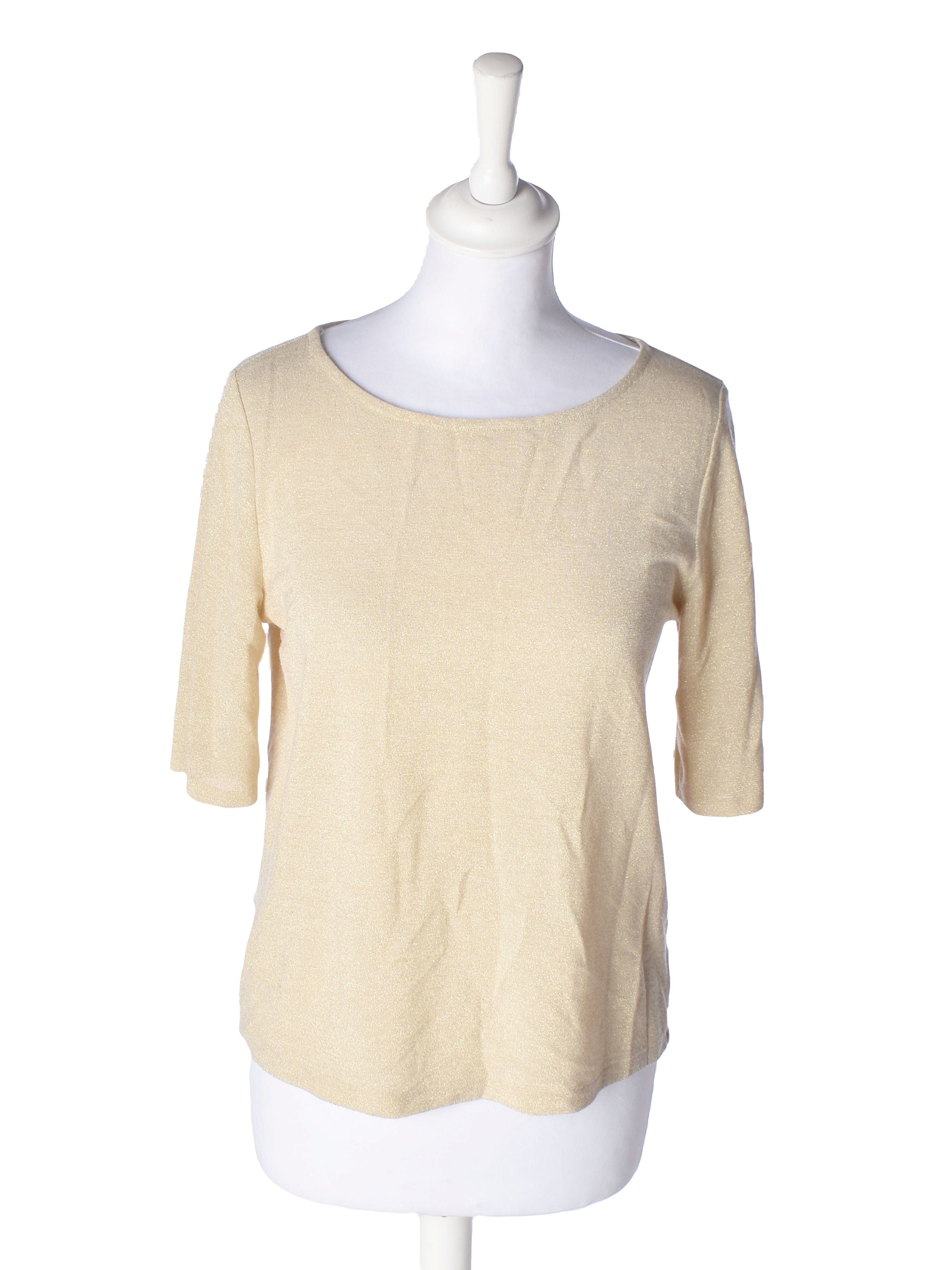 Benetton Bluse - M / Guld / Kvinde - SassyLAB Secondhand