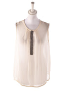 Benetton Top - L / Hvid / Kvinde - SassyLAB Secondhand