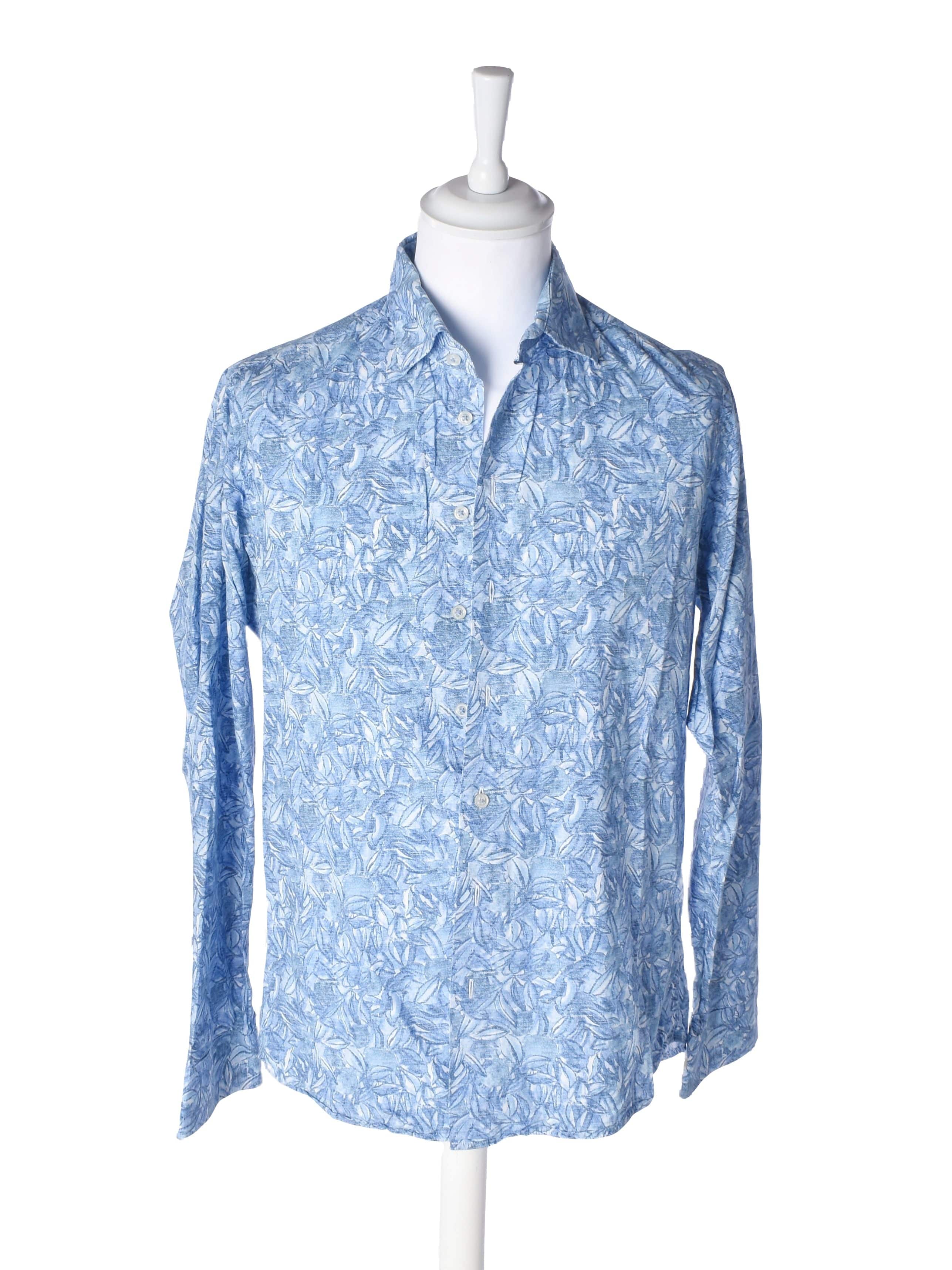 Bertoni Skjorte - 42 / Blå / Mand - SassyLAB Secondhand