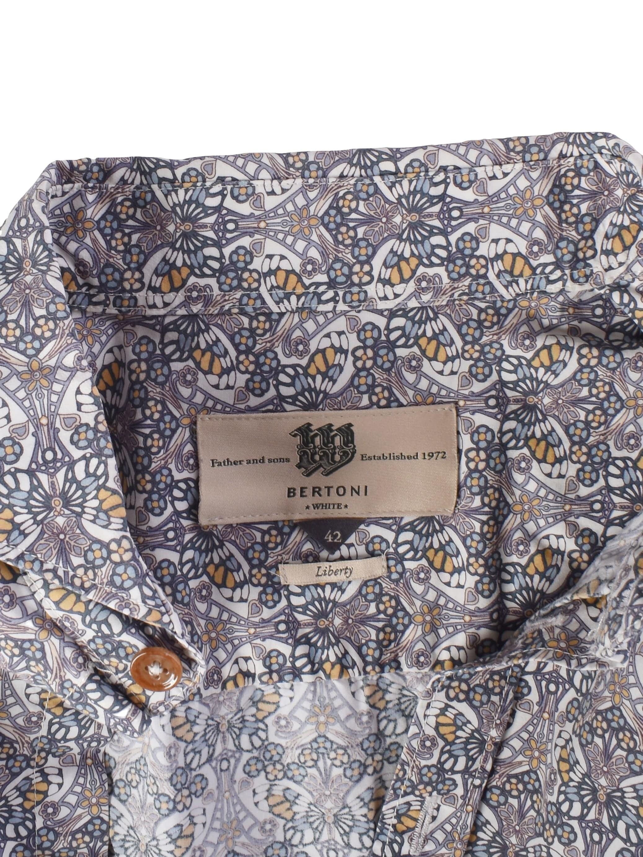 Bertoni Skjorte - 42 / Lilla / Mand - SassyLAB Secondhand