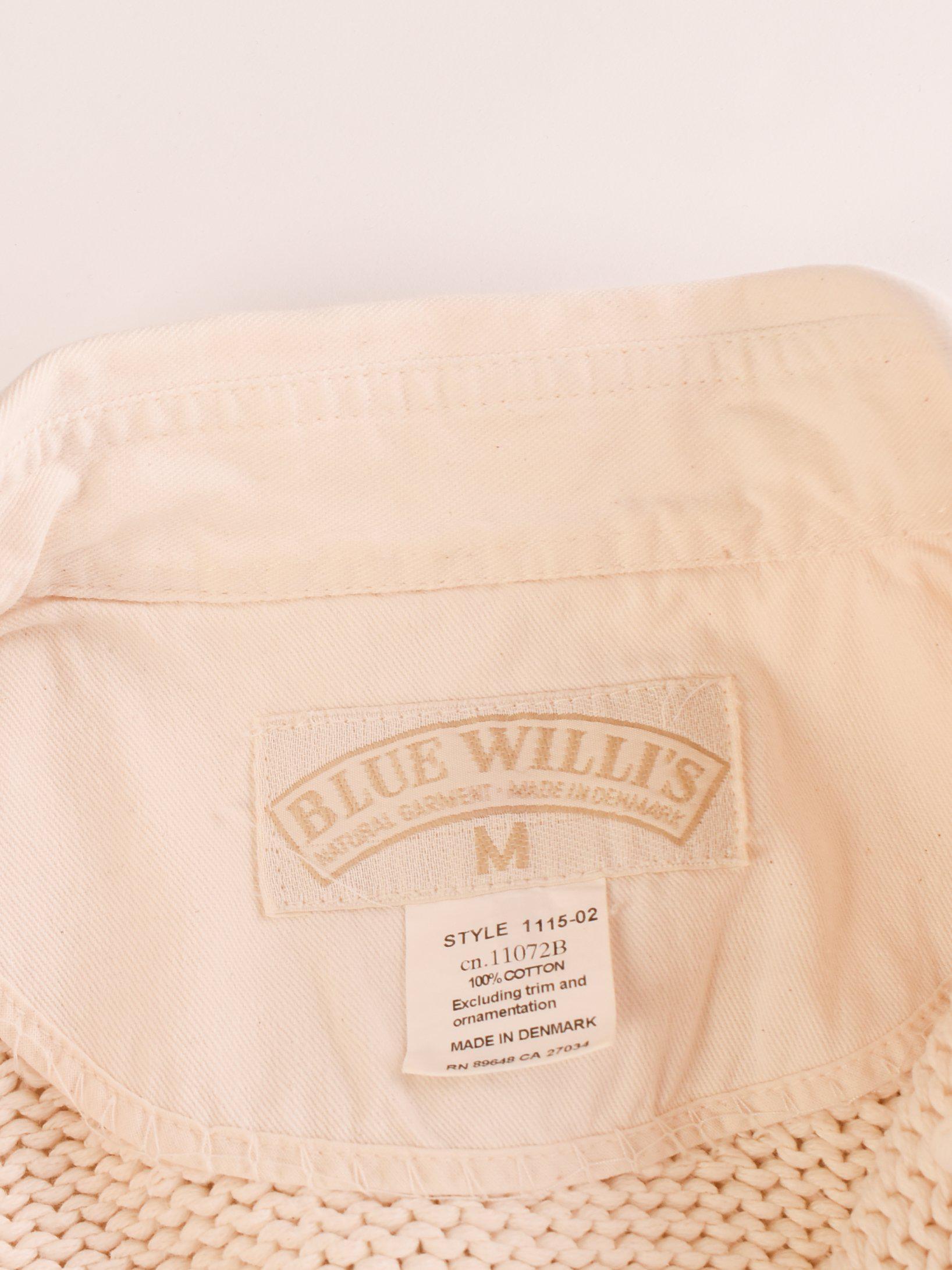 Blue Willi's Cardigan - M / Hvid / Kvinde - SassyLAB Secondhand