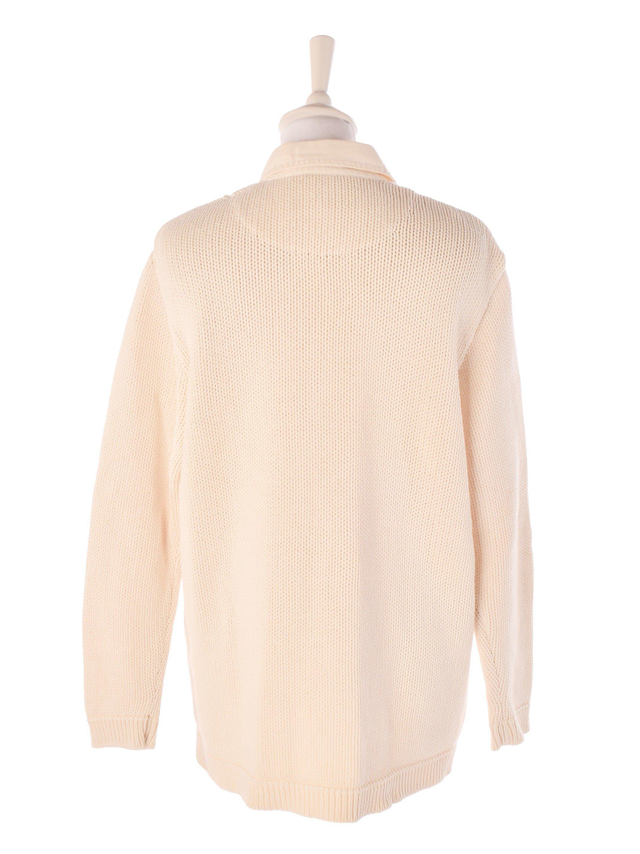 Blue Willi's Cardigan - M / Hvid / Kvinde - SassyLAB Secondhand