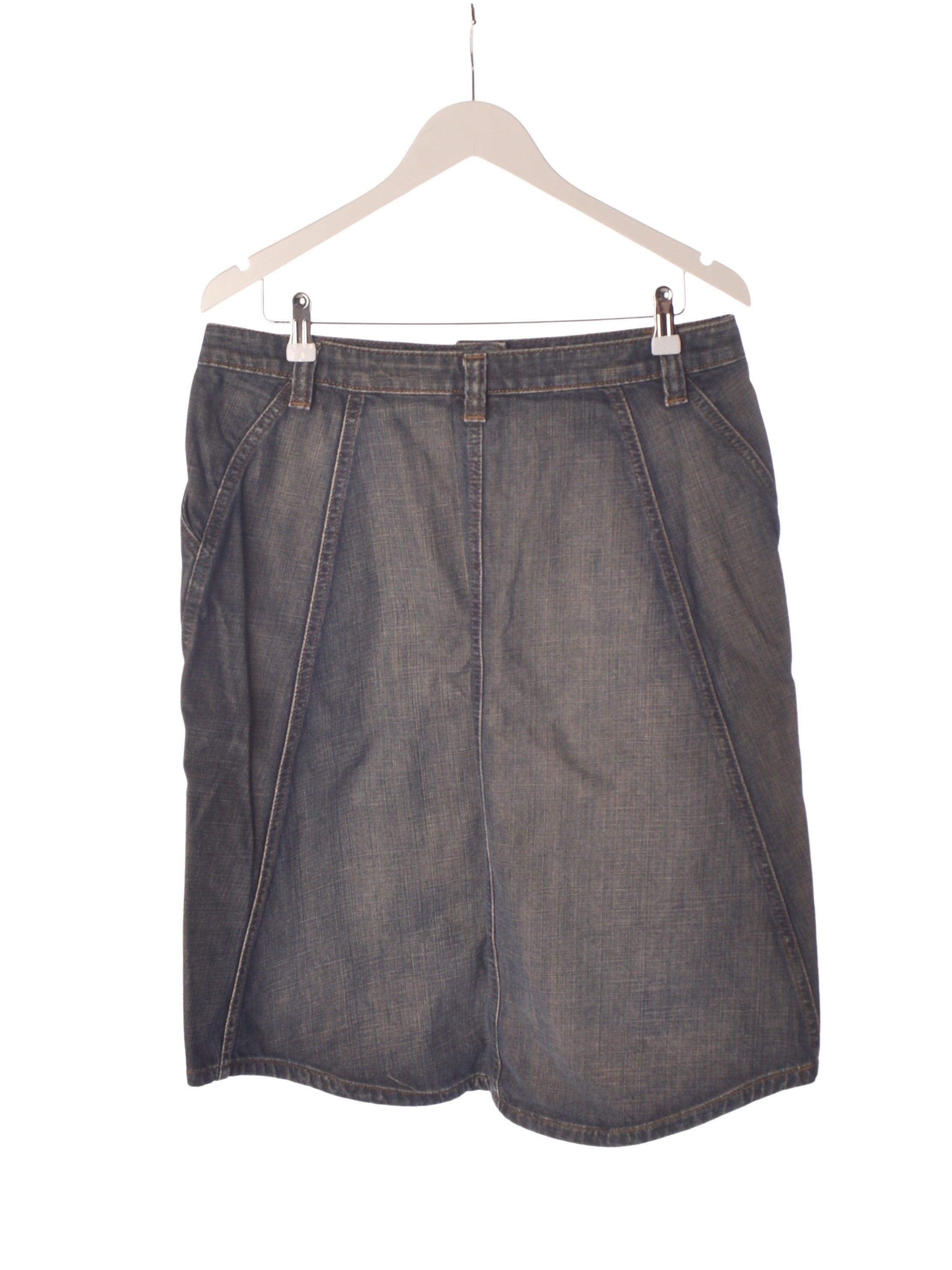 BON'A PARTE Nederdel - 44 / Blå / Kvinde - SassyLAB Secondhand