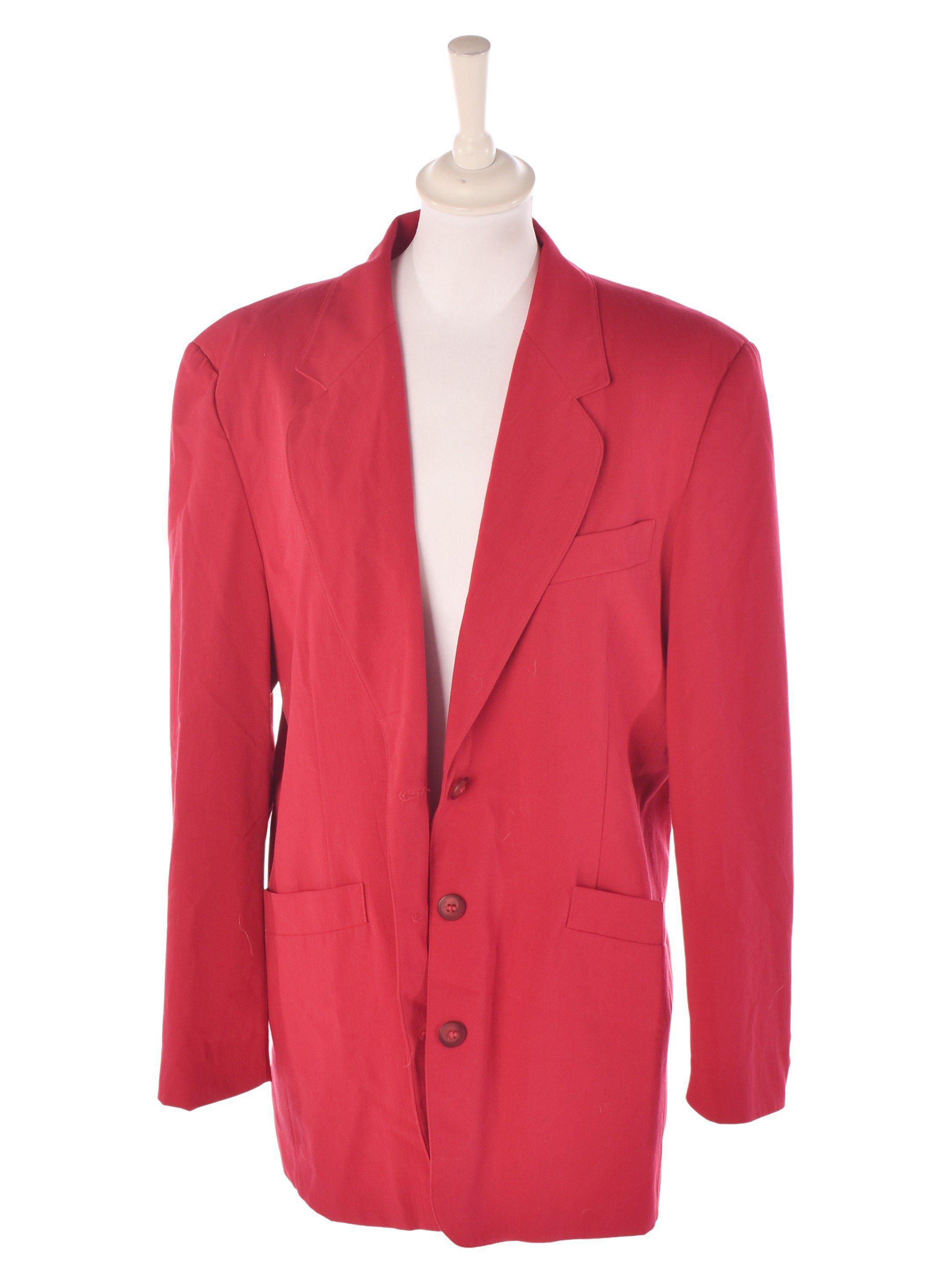 Brando Blazer - M / Rød / Kvinde - SassyLAB Secondhand