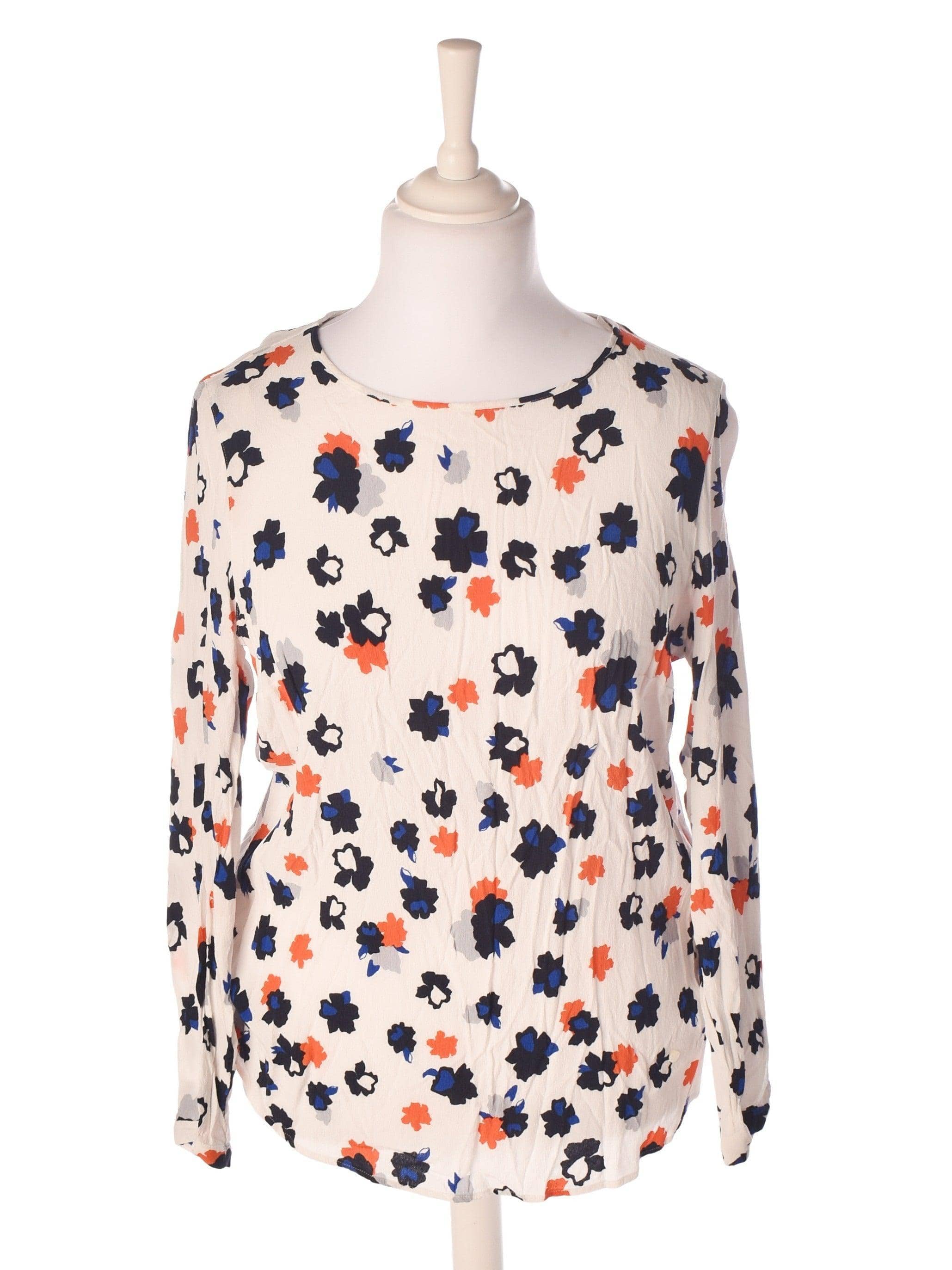BRAX Bluse - 44 / Hvid / Kvinde - SassyLAB Secondhand