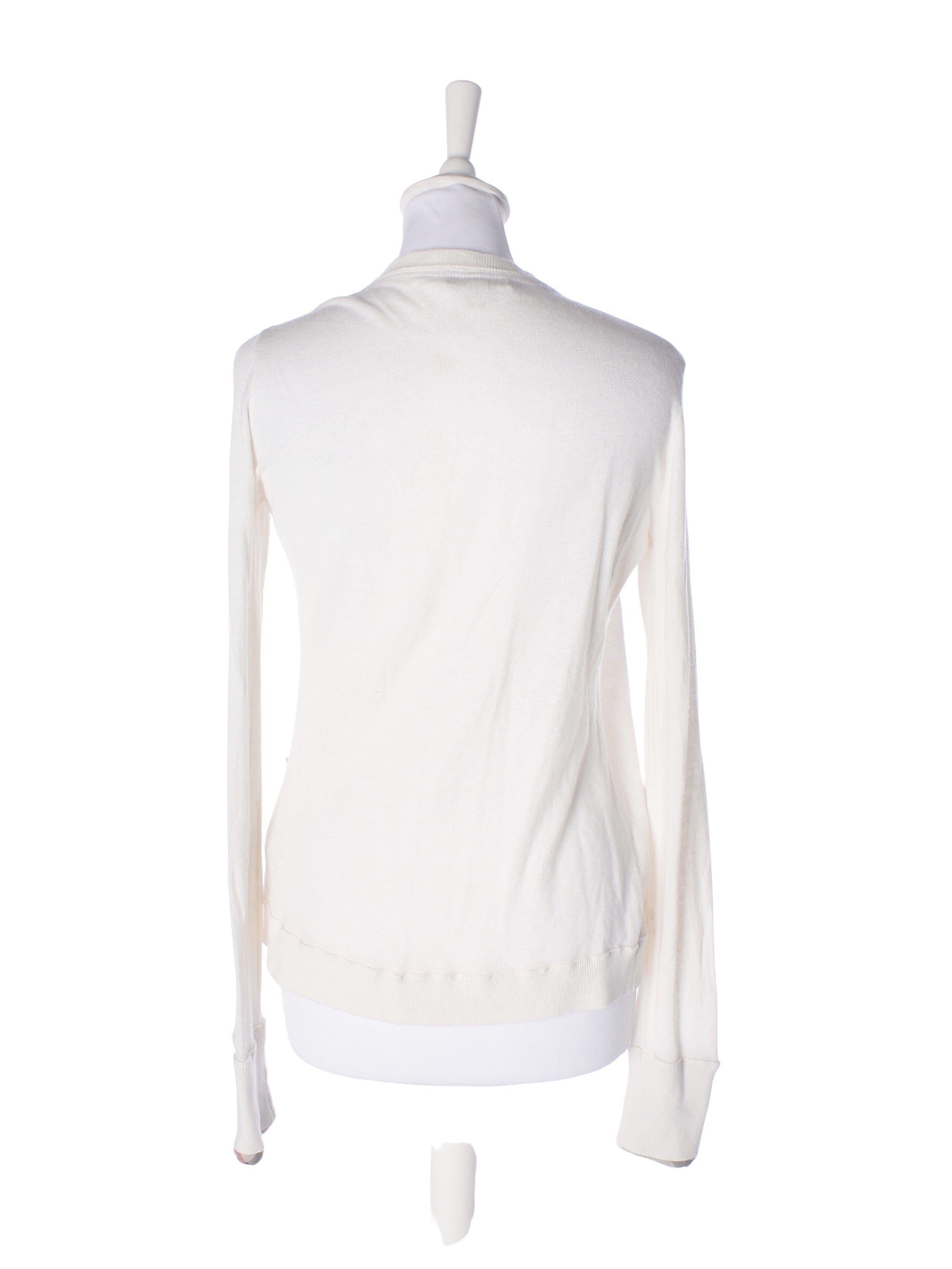 Burberry Cardigan - S / Hvid / Kvinde - SassyLAB Secondhand