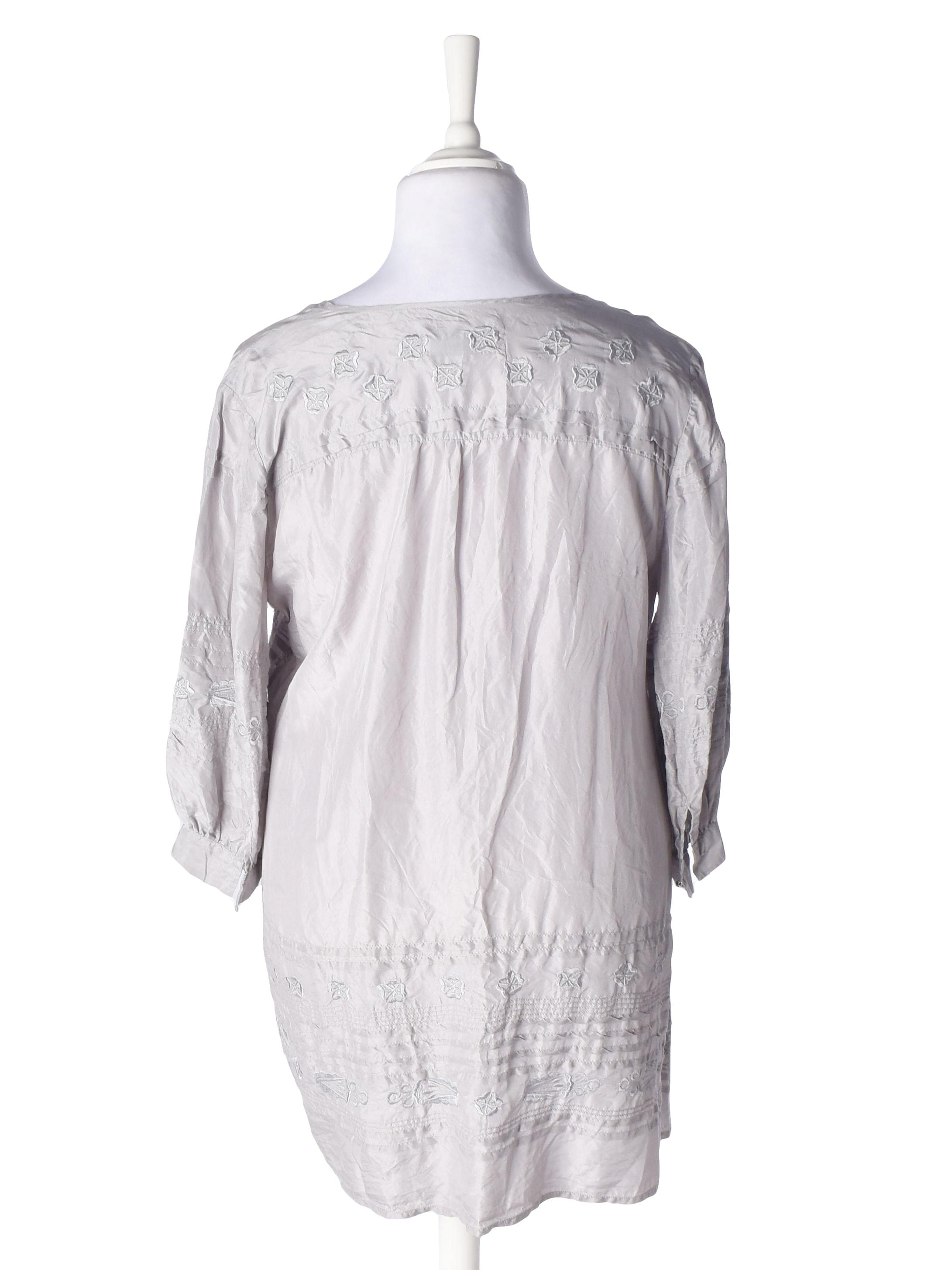 By Malene Birger Bluse - 42 / Grå / Kvinde - SassyLAB Secondhand