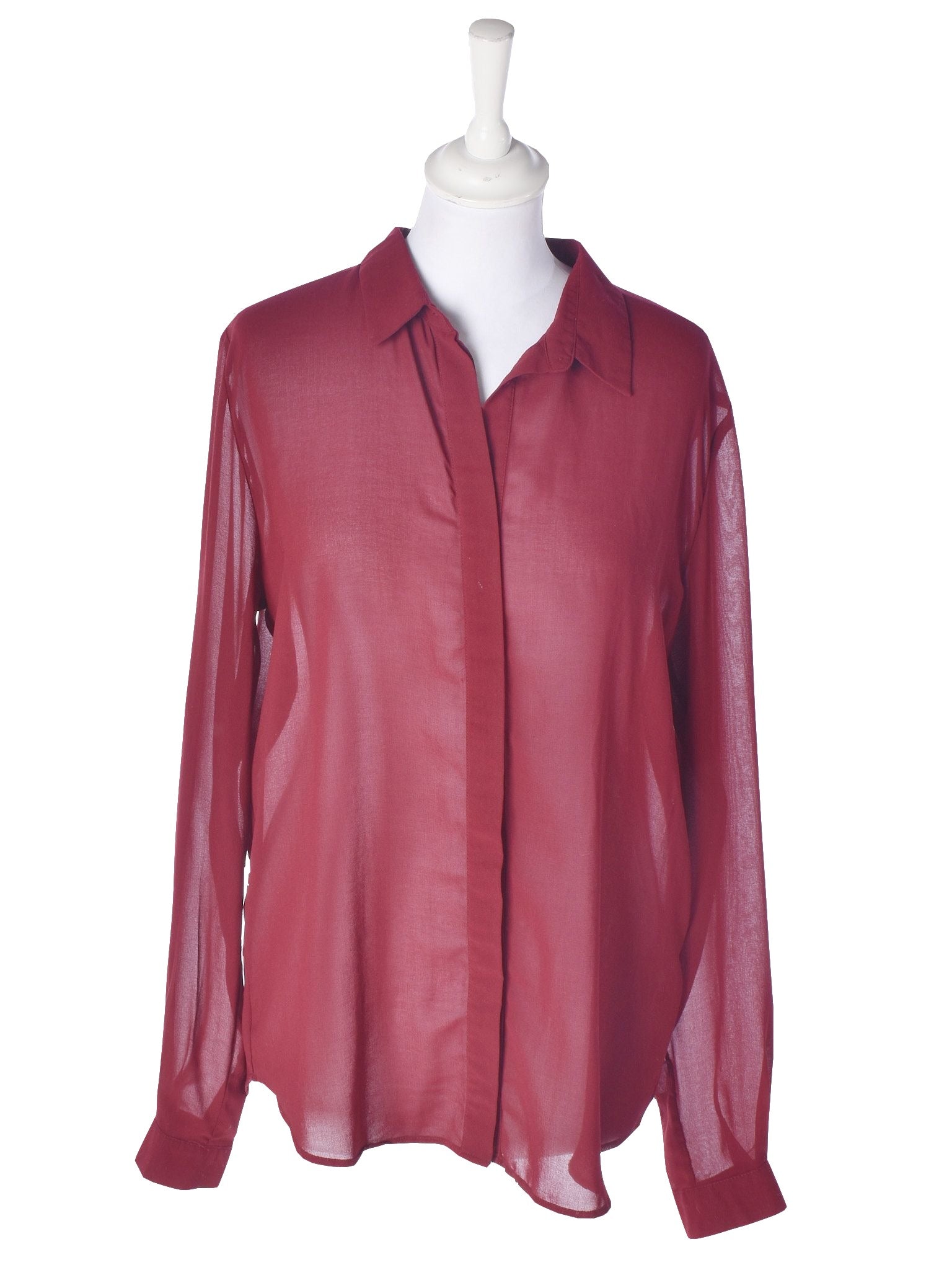 By second Female Bluse - L / Rød / Kvinde - SassyLAB Secondhand