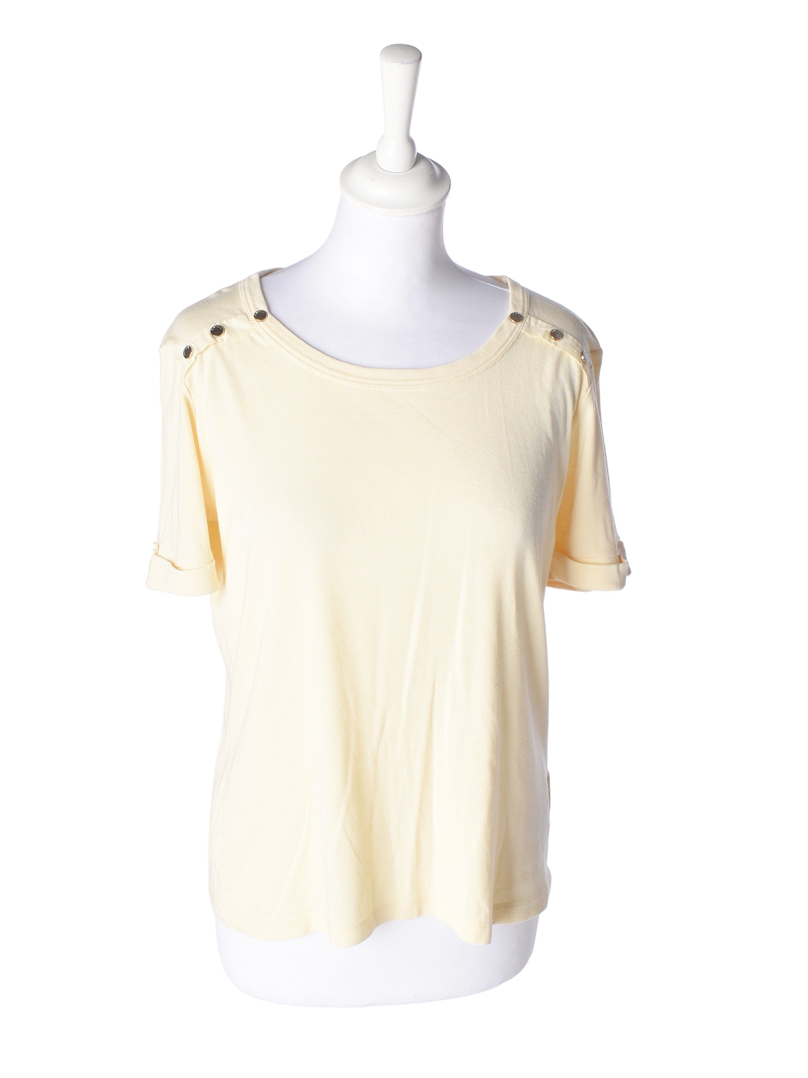 Caroll T-Shirt - 42 / Gul / Kvinde - SassyLAB Secondhand