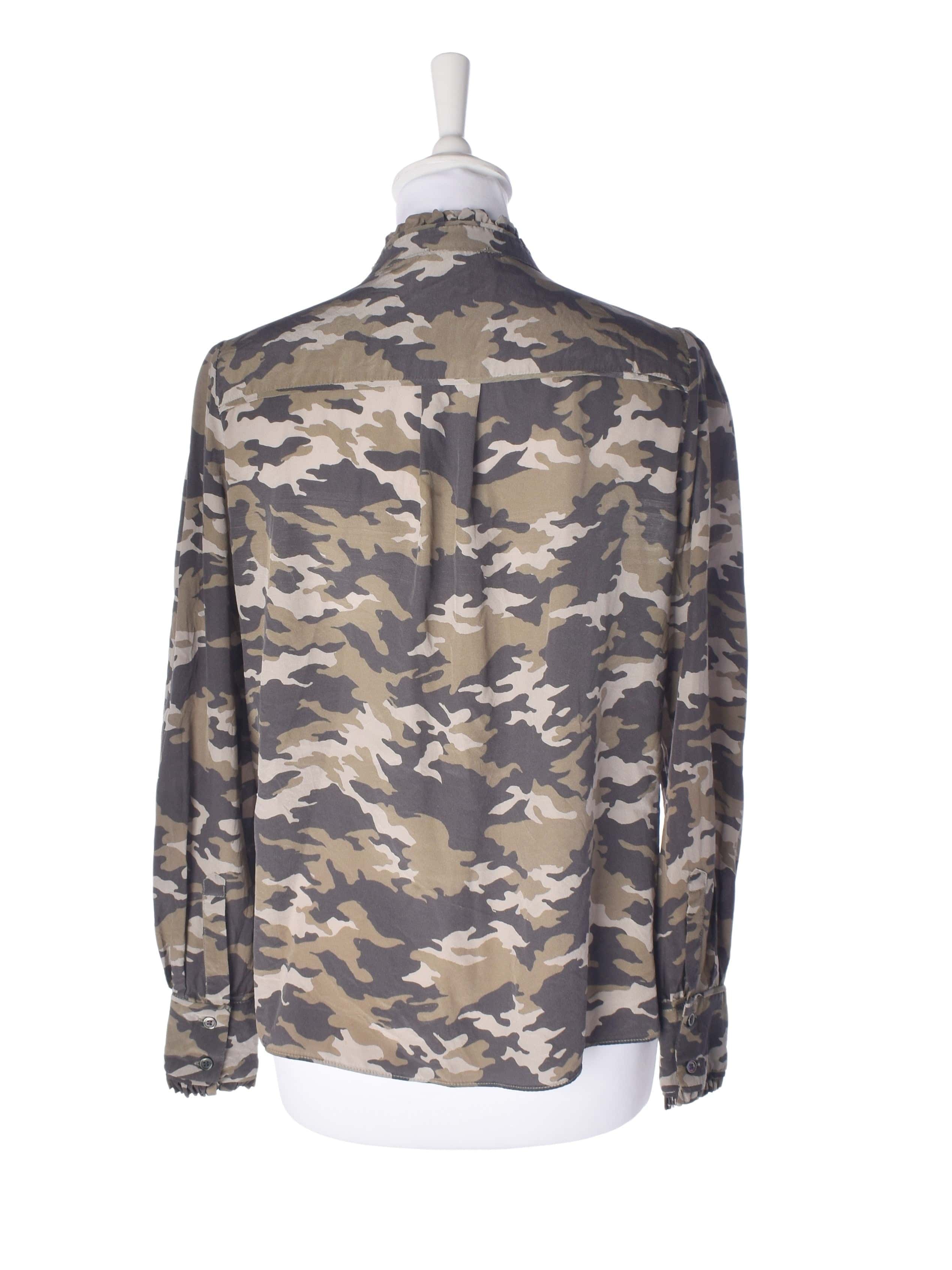 Casch Et Soie Skjorte - 38 / Army / Kvinde - SassyLAB Secondhand
