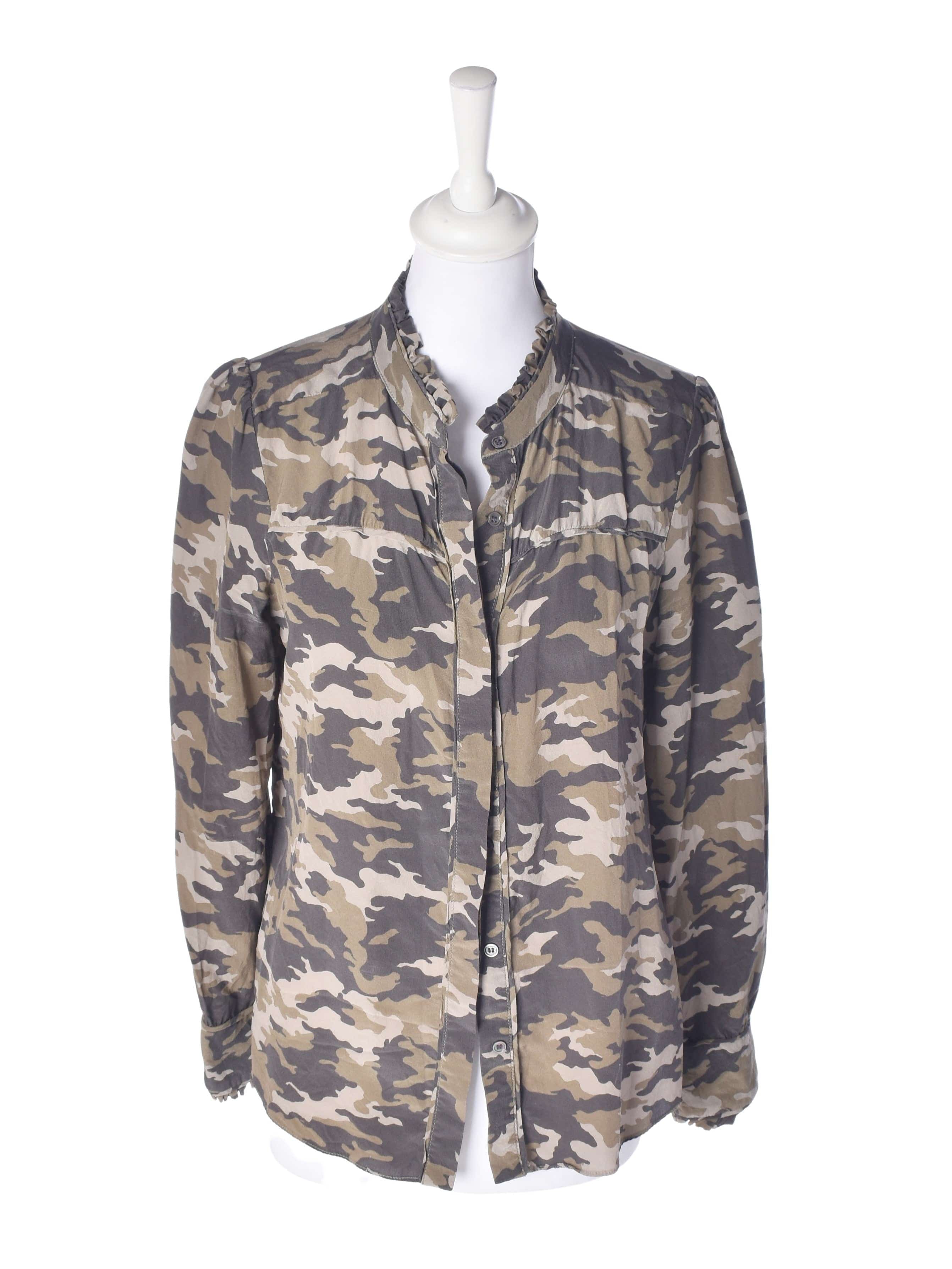 Casch Et Soie Skjorte - 38 / Army / Kvinde - SassyLAB Secondhand