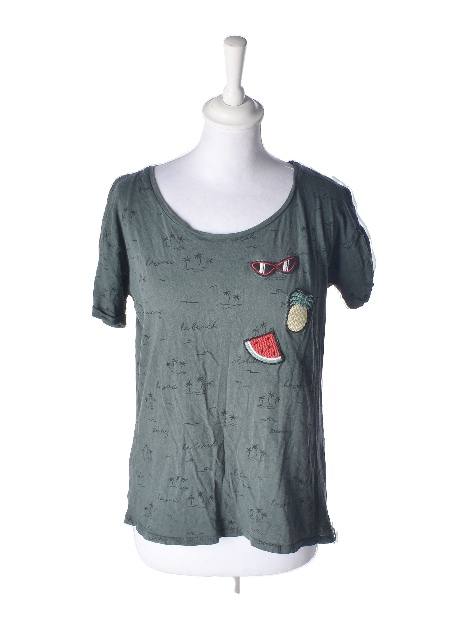 Catwalk Junkie T-Shirt - S / Grøn / Kvinde - SassyLAB Secondhand