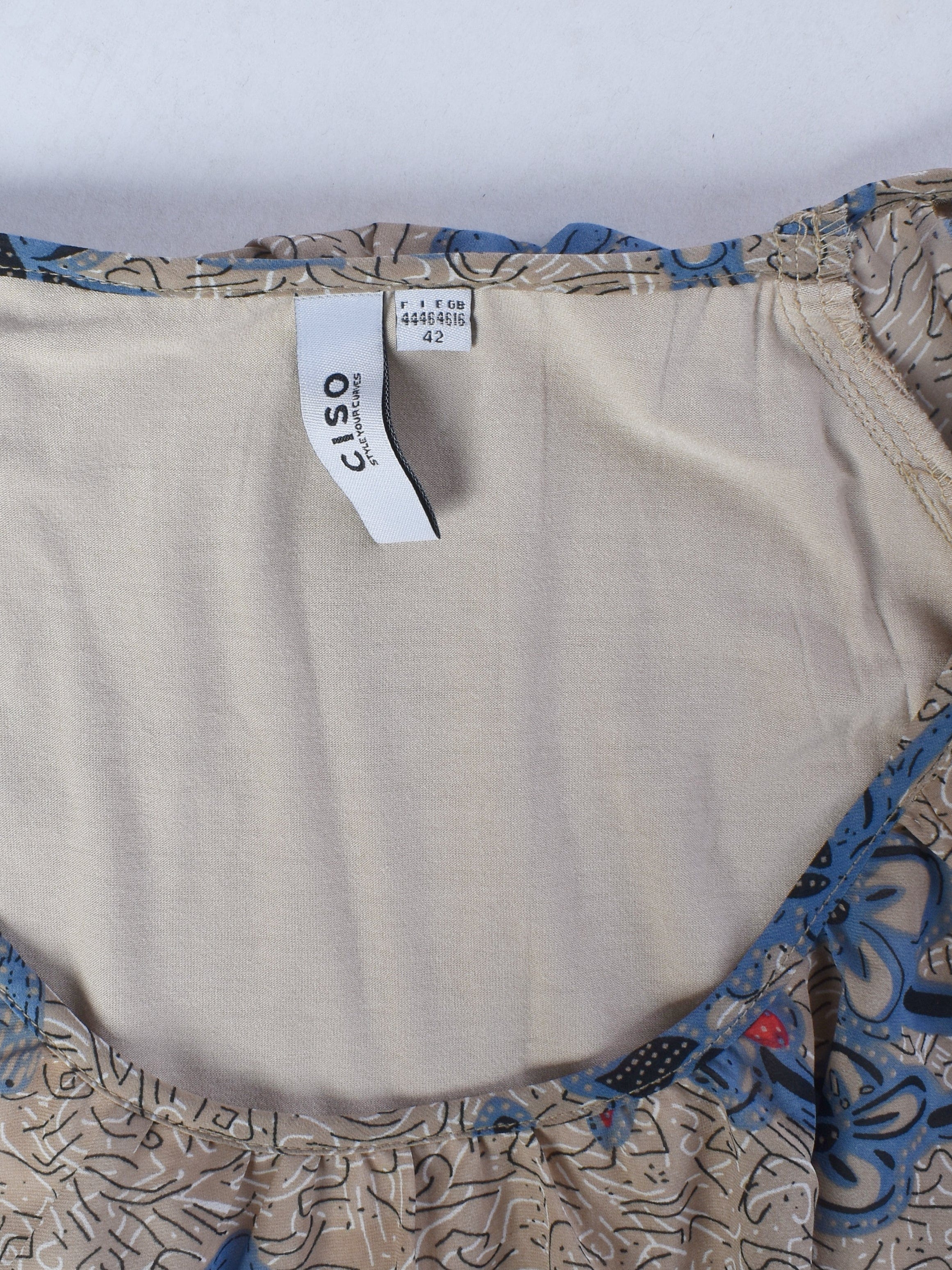 Ciso Bluse - 42 / Brun / Kvinde - SassyLAB Secondhand