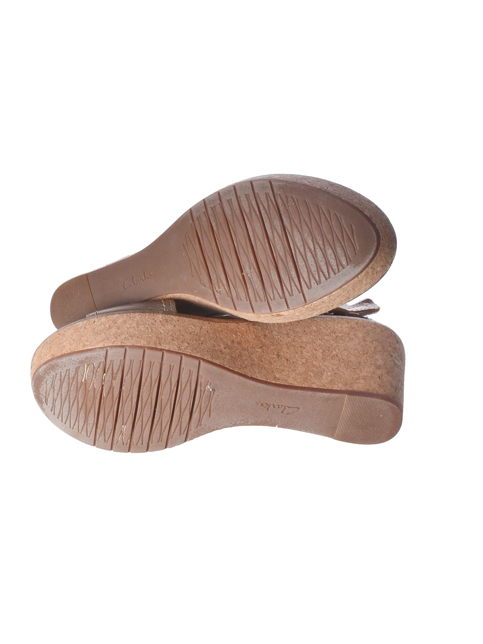 Clarks Sandaler - 39 / Guld / Kvinde - SassyLAB Secondhand