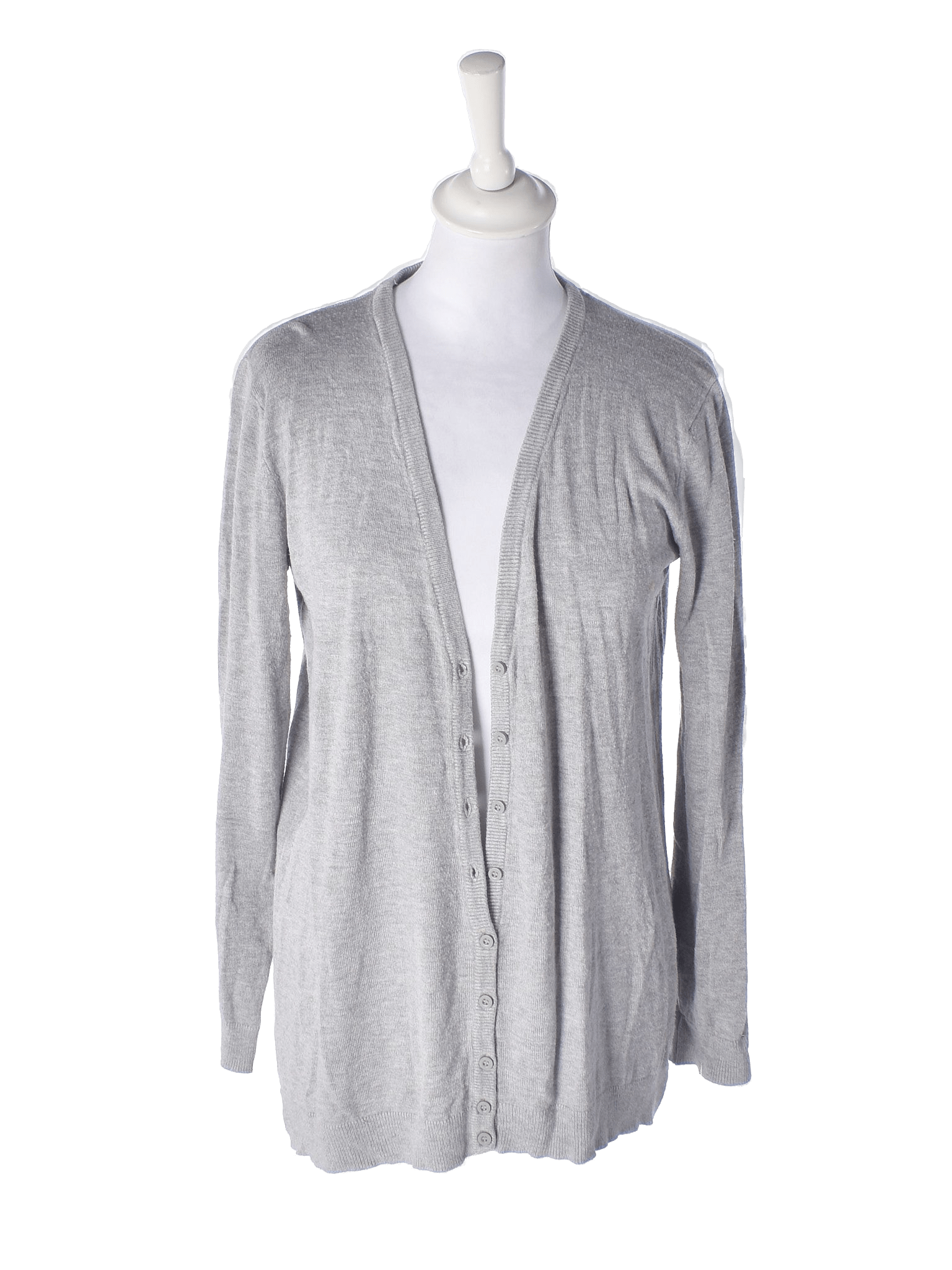 Coop Cardigan - M / Grå / Kvinde - SassyLAB Secondhand