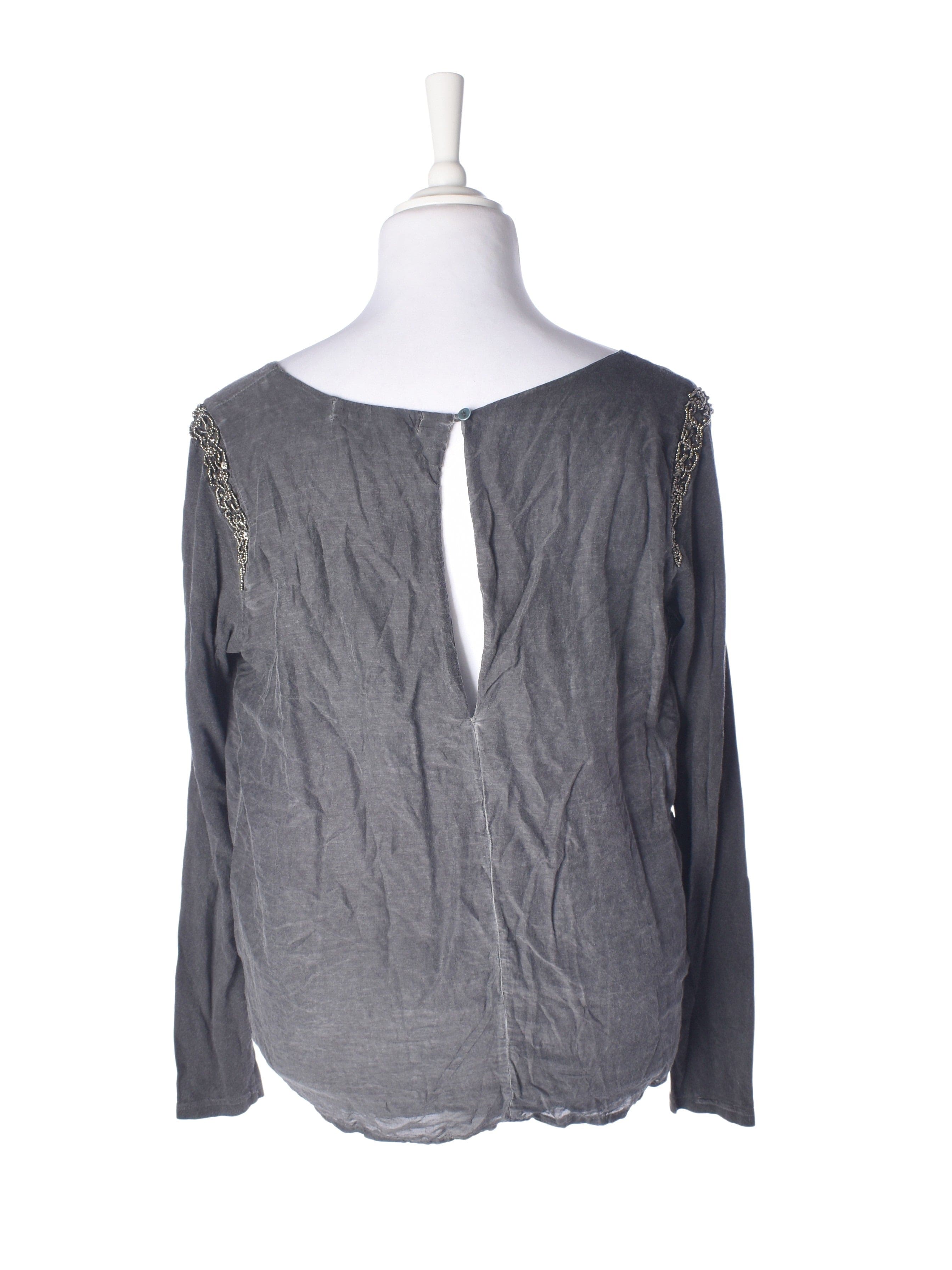 Copenhagen Luxe Bluse - XL / Grå / Kvinde - SassyLAB Secondhand