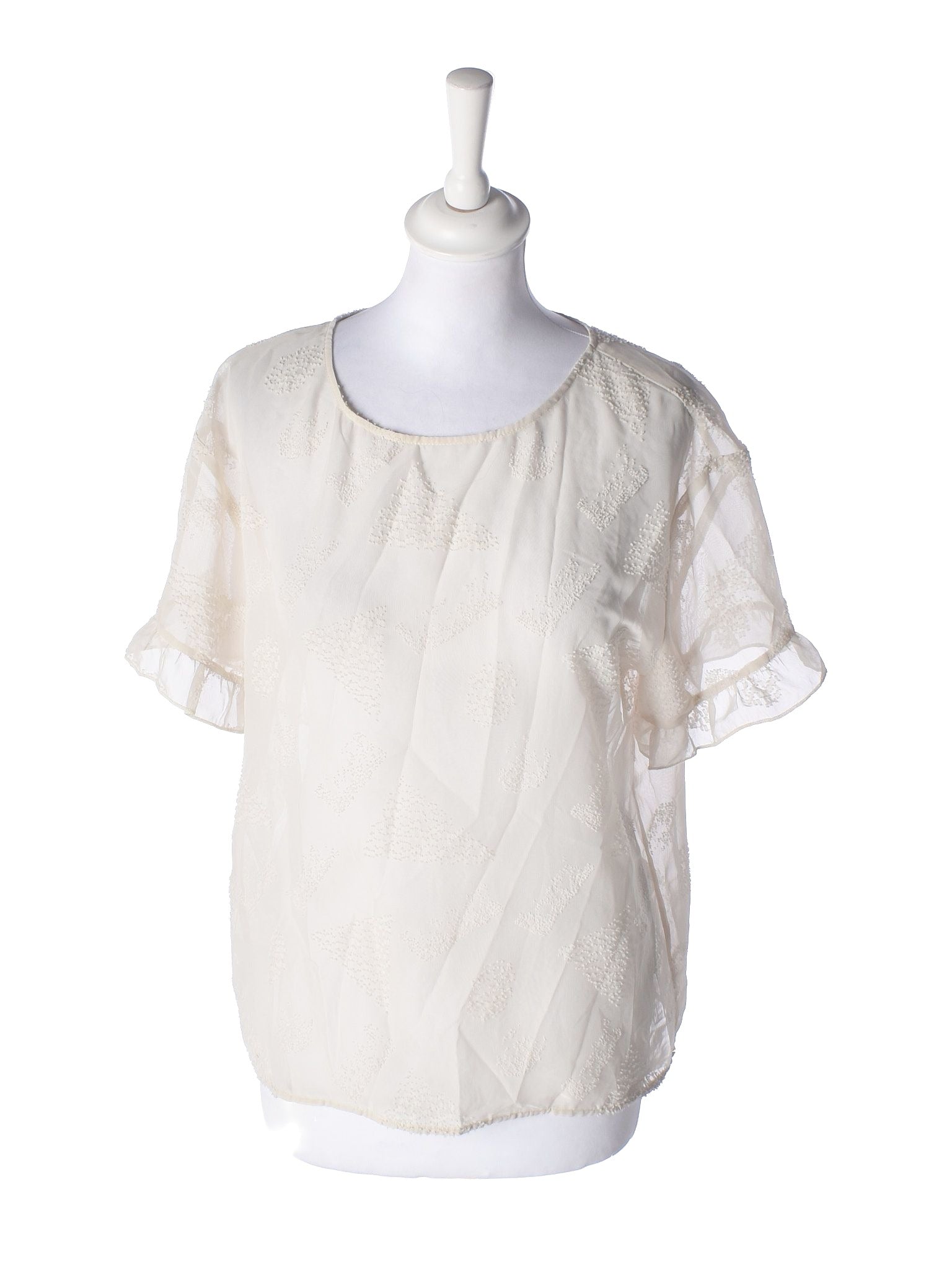Coster Bluse - 36 / Beige / Kvinde - SassyLAB Secondhand